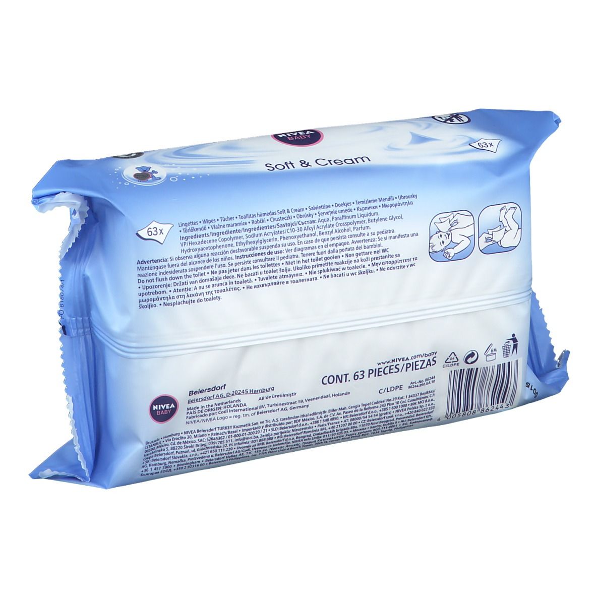 NIVEA BABY Salviettine Soft & Cream