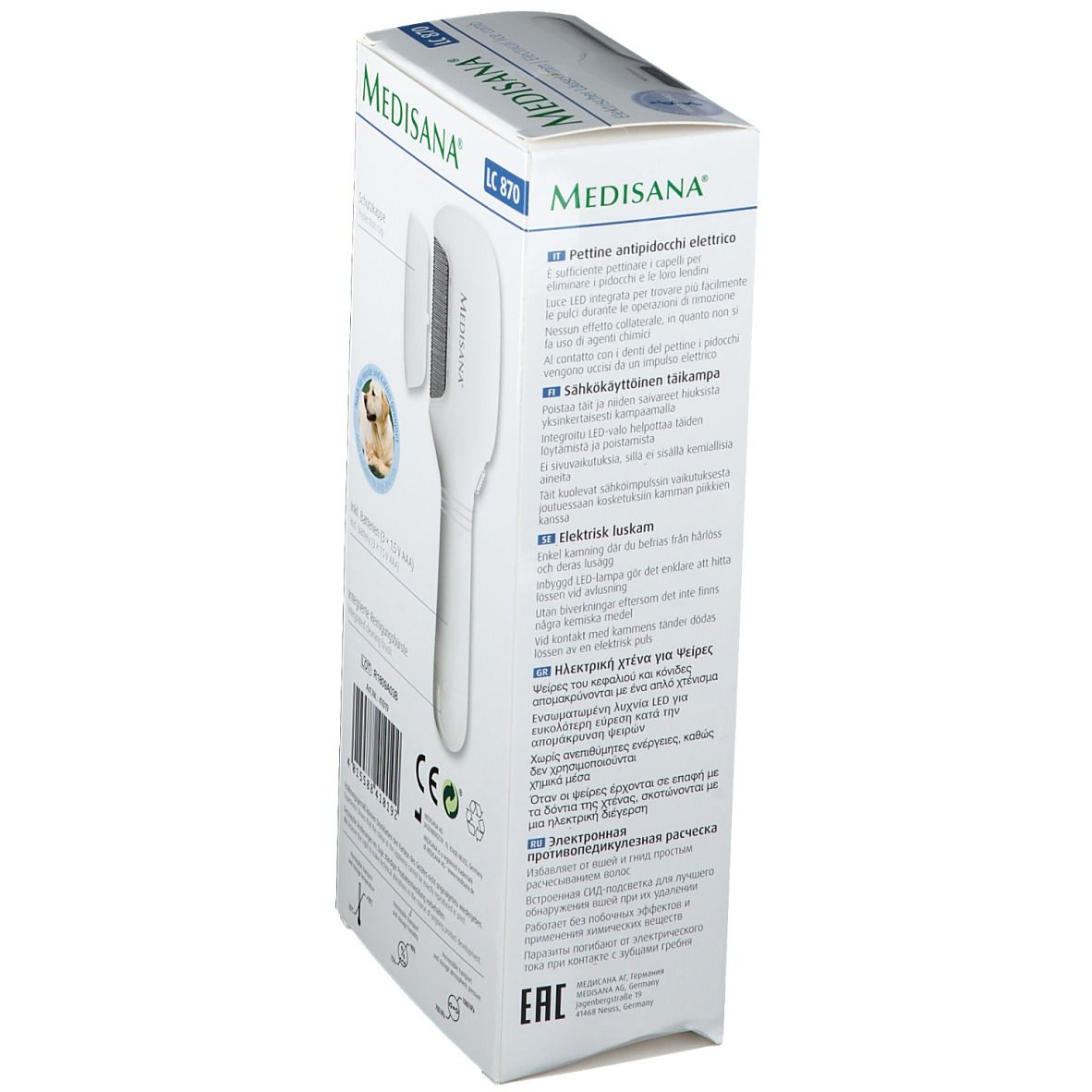 Medisana® Pettine Antipidocchi Elettrico 1 pz