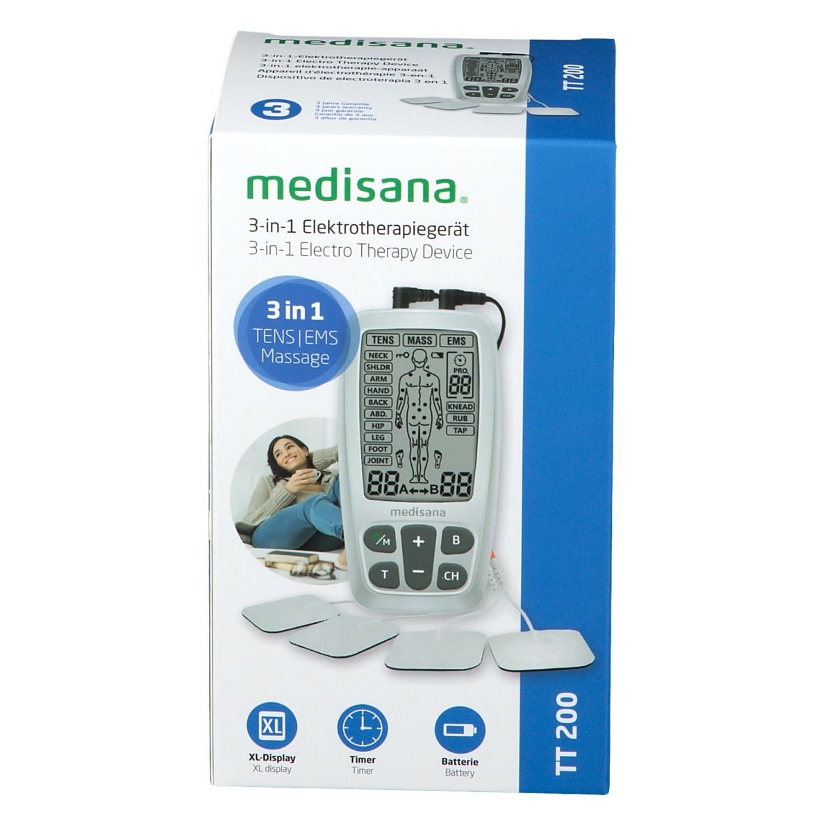 Medisana TT 200 - 3-in-1 Electrotherapy