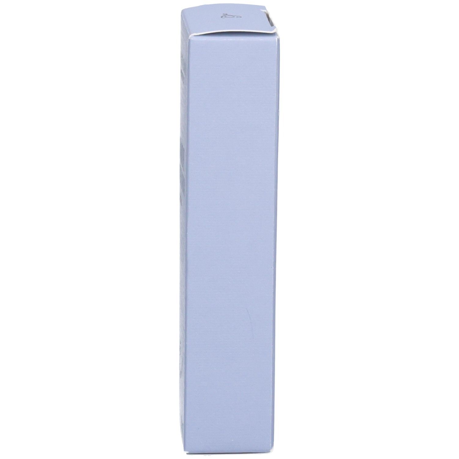 Altra vista laterale della scatola pieghevole azzurra per L'OCCITANE Eau de Toilette Lavande Poivre Noir.