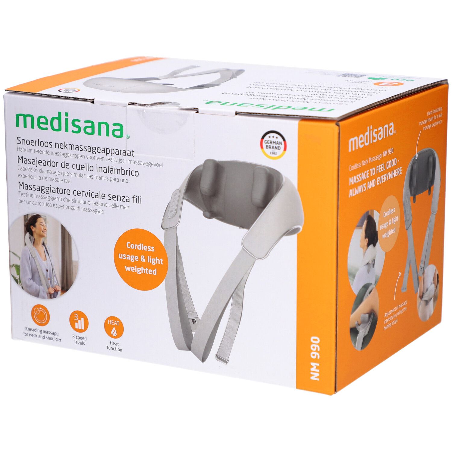 Medisana NM 990 massaggiatore Shiatsu senza fili per il collo