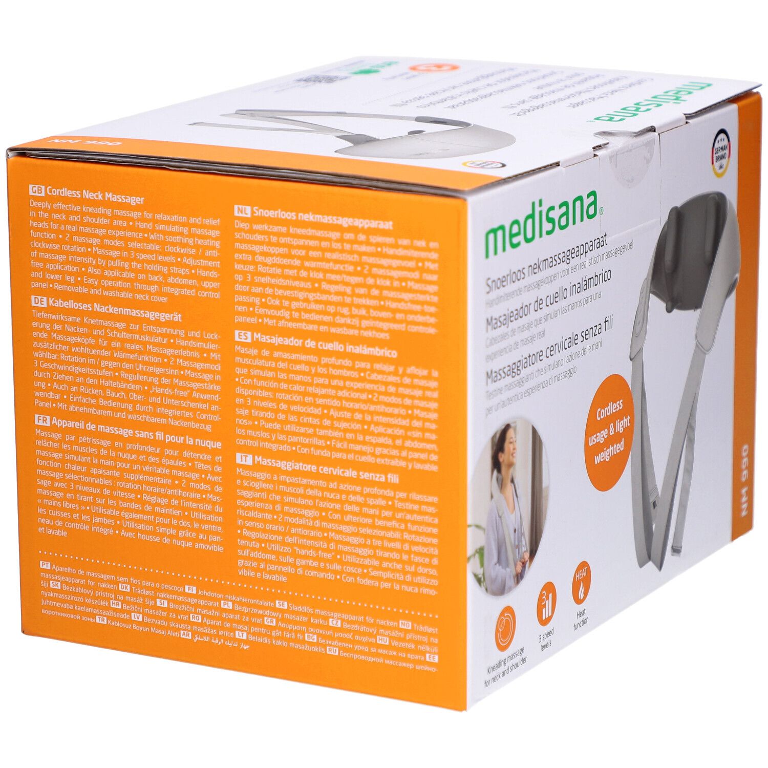 Medisana NM 990 massaggiatore Shiatsu senza fili per il collo