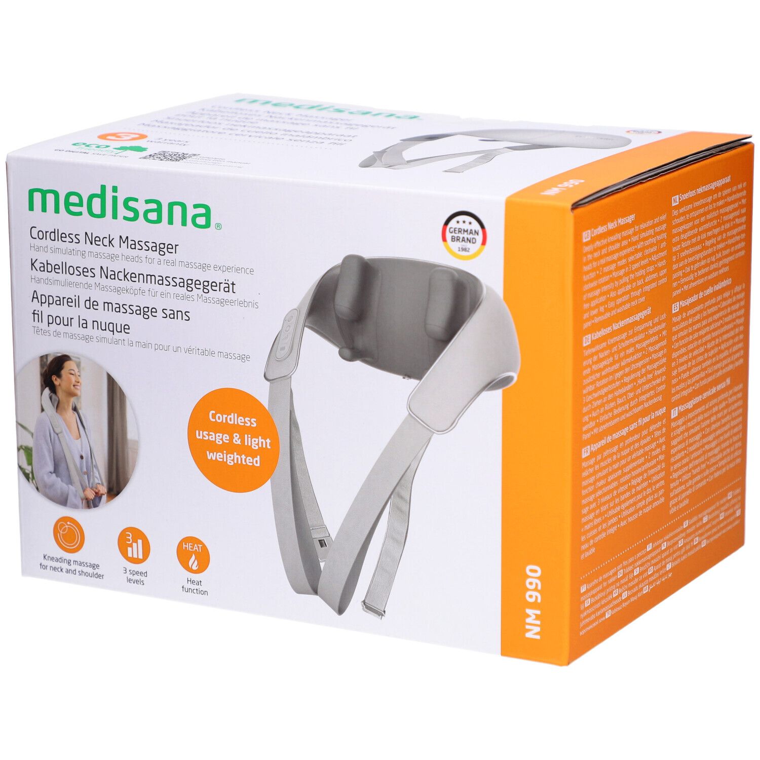 Medisana NM 990 massaggiatore Shiatsu senza fili per il collo