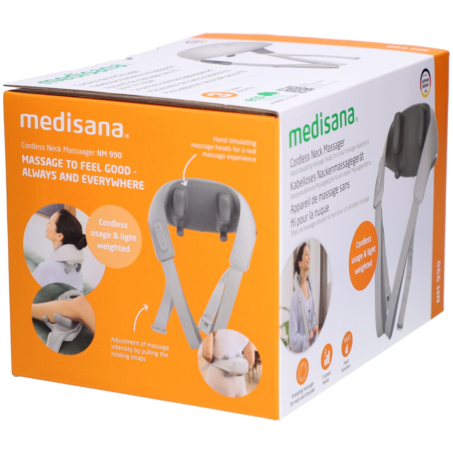 Medisana NM 990 massaggiatore Shiatsu senza fili per il collo