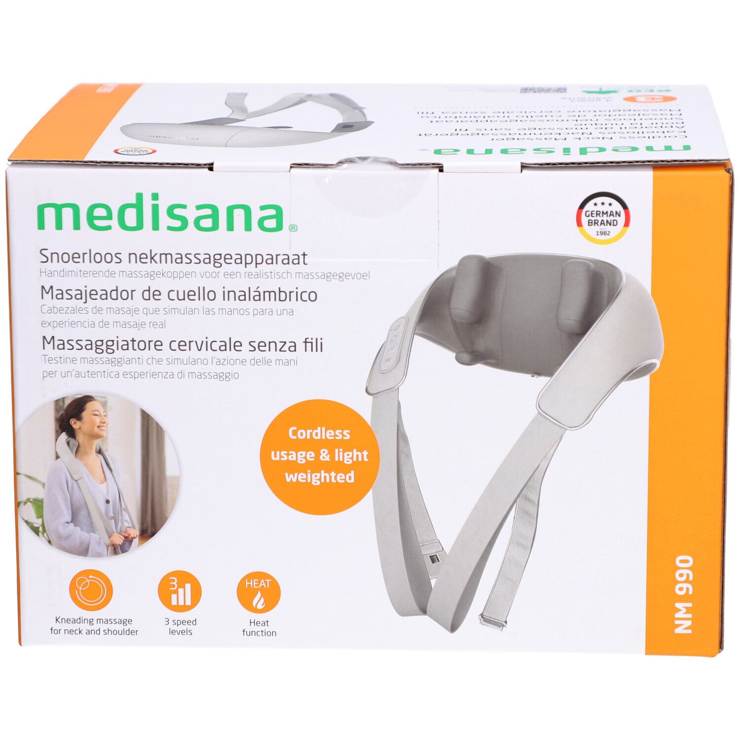 Medisana NM 990 massaggiatore Shiatsu senza fili per il collo