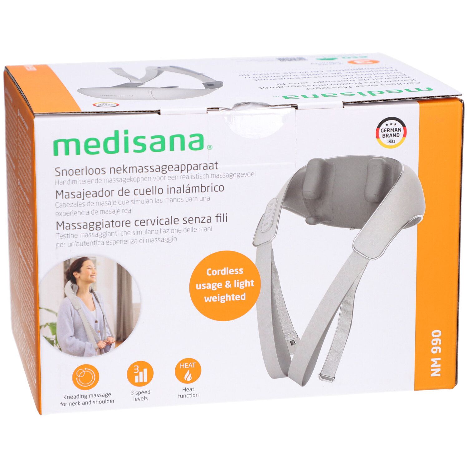 Medisana NM 990 massaggiatore Shiatsu senza fili per il collo