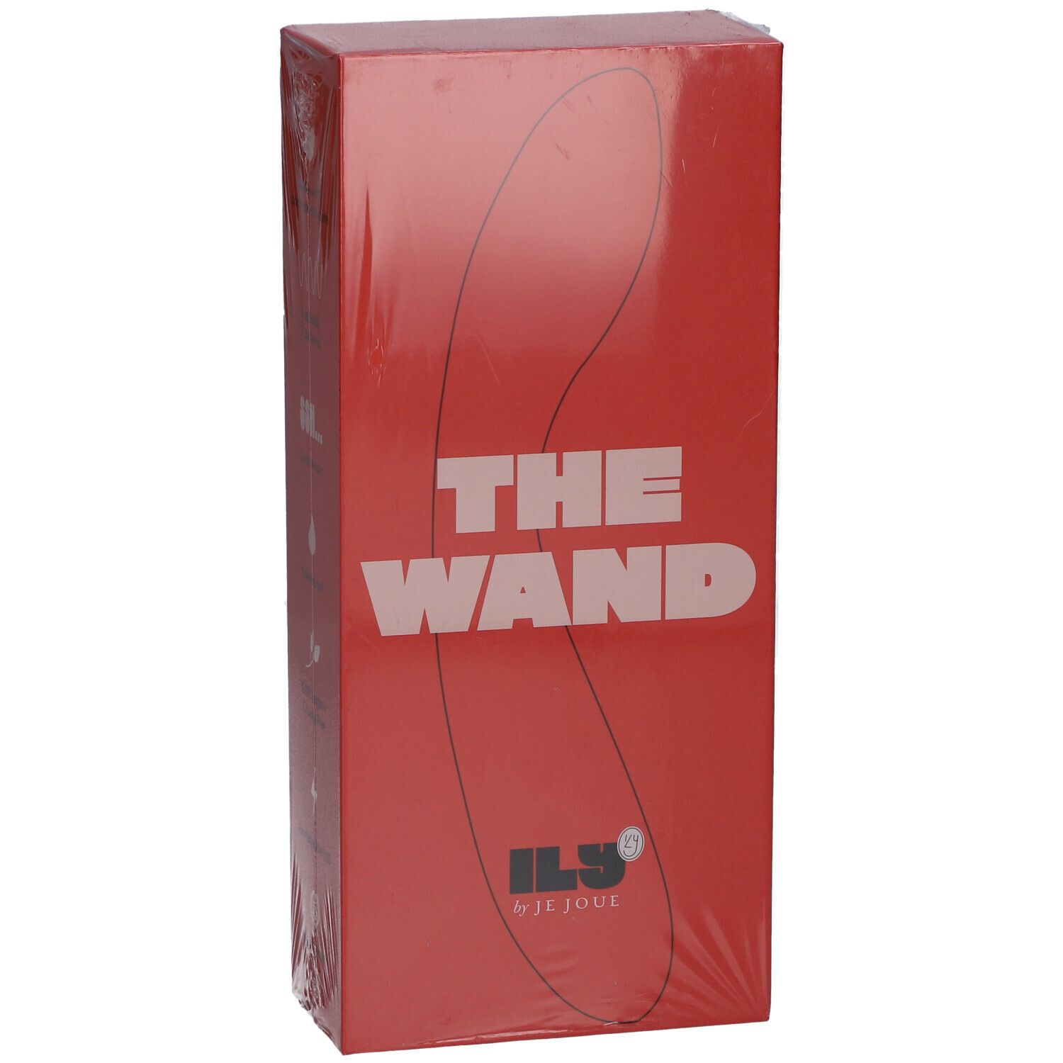 Confezione rossa con scritta bianca "THE WAND" e logo. Marchio: ILS by Je Joue.