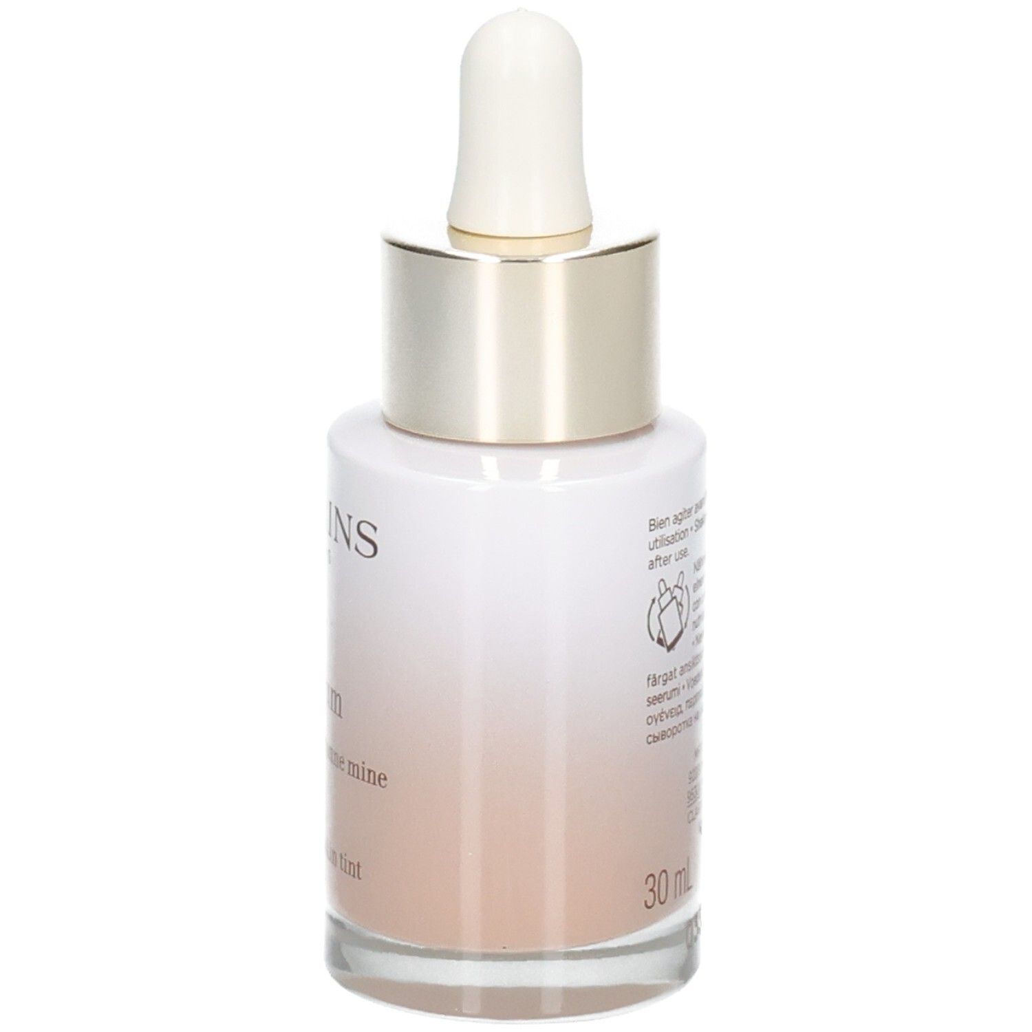 Flacone Clarins Tinted Oleo-Serum con contagocce, tonalità 02.5.