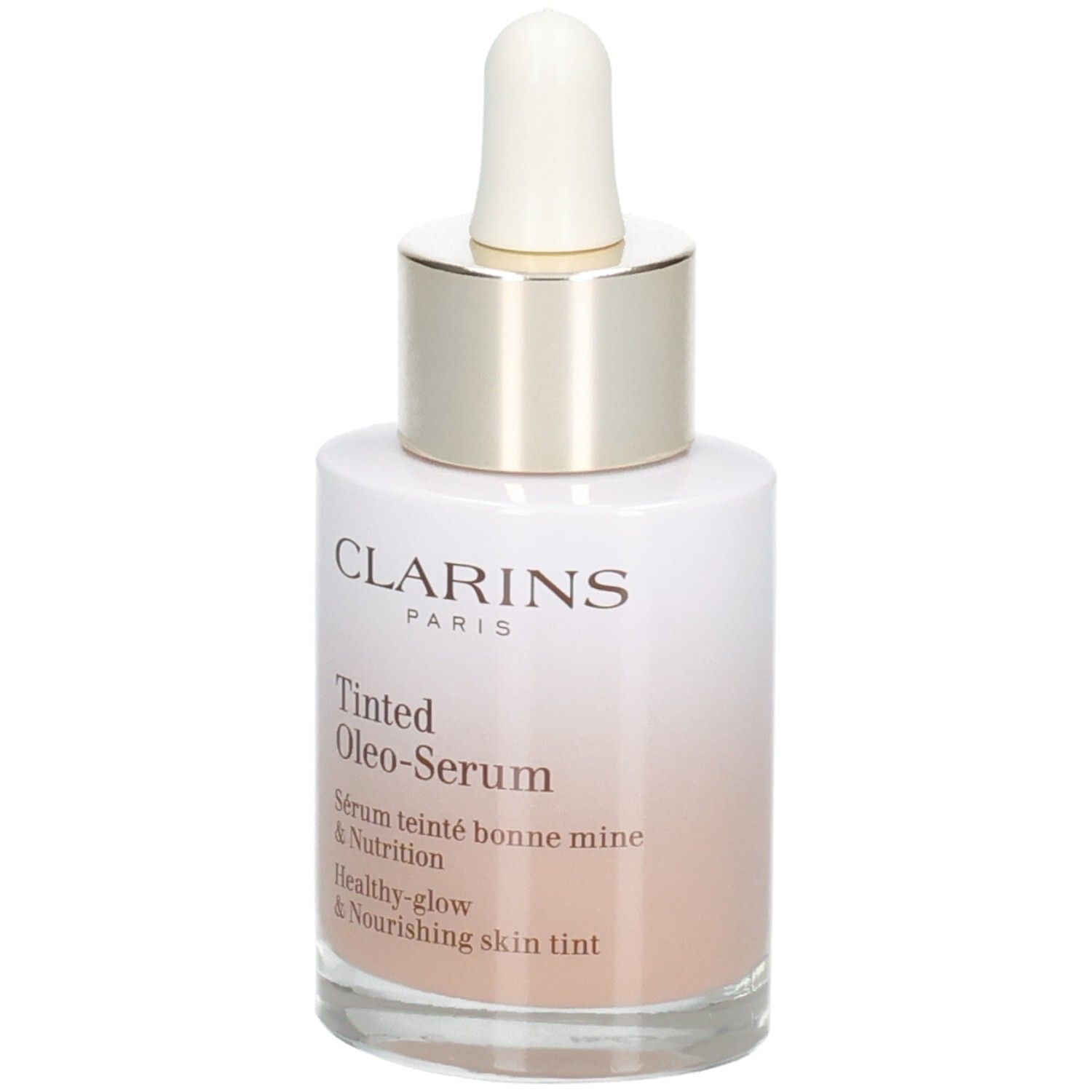Flacone Clarins Tinted Oleo-Serum con contagocce, tonalità 02.5.