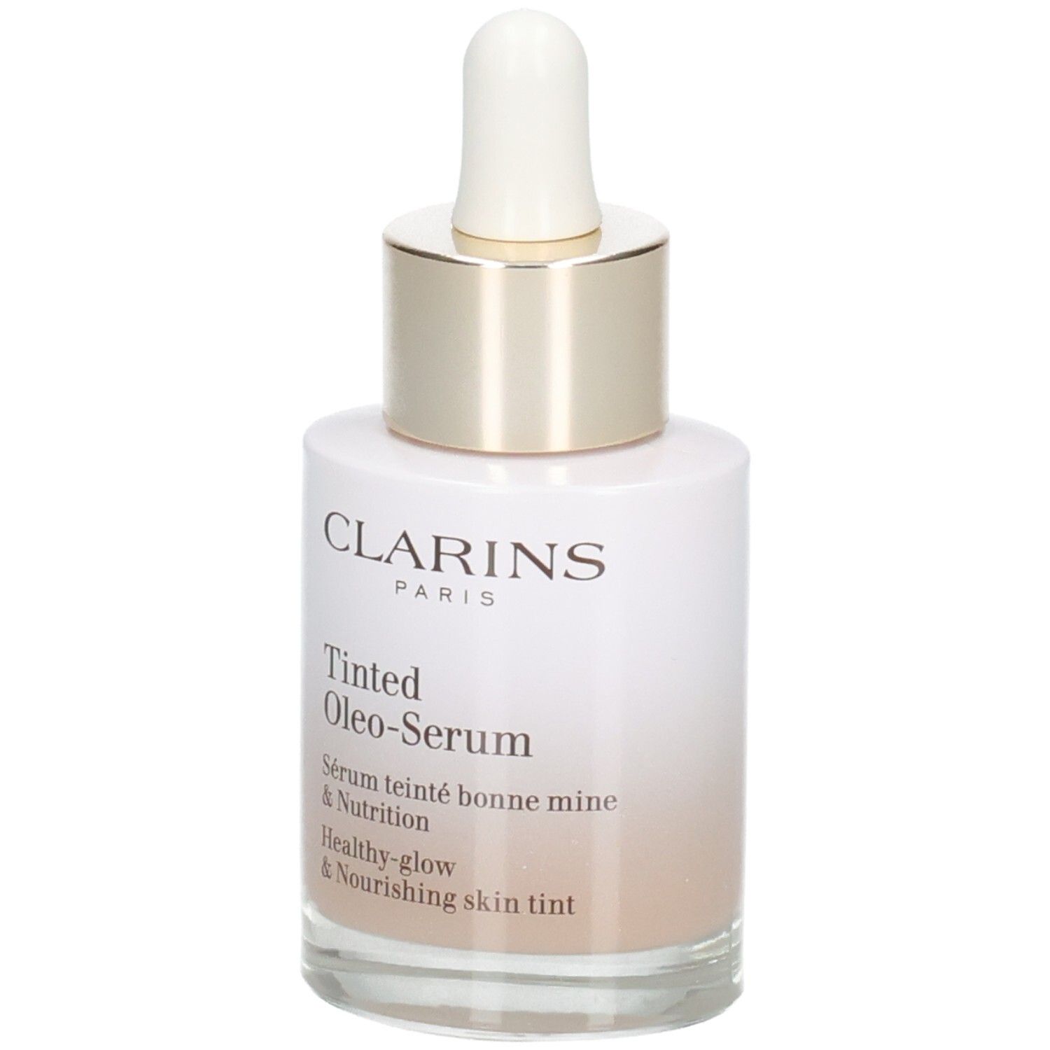 Flacone Clarins Tinted Oleo-Serum con contagocce, 30ml.