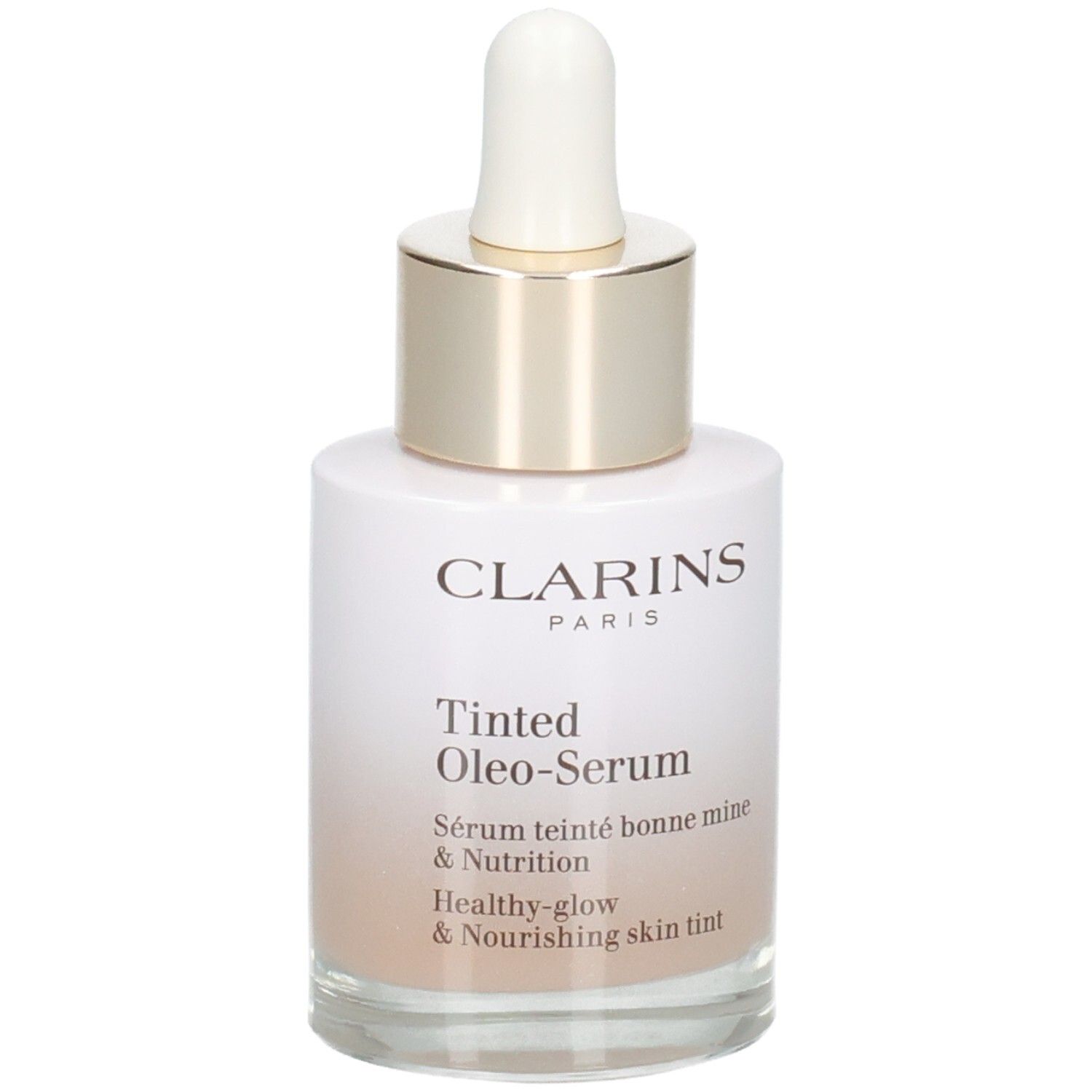Flacone Clarins Tinted Oleo-Serum con contagocce, 30ml.