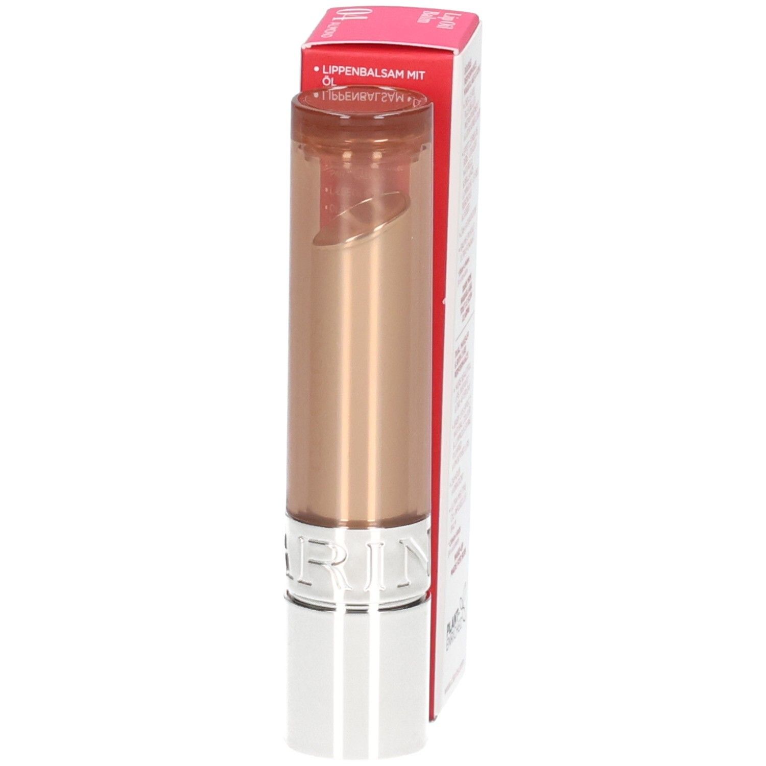 Clarins Lip Oil Balm 04: applicatore e confezione aperta.