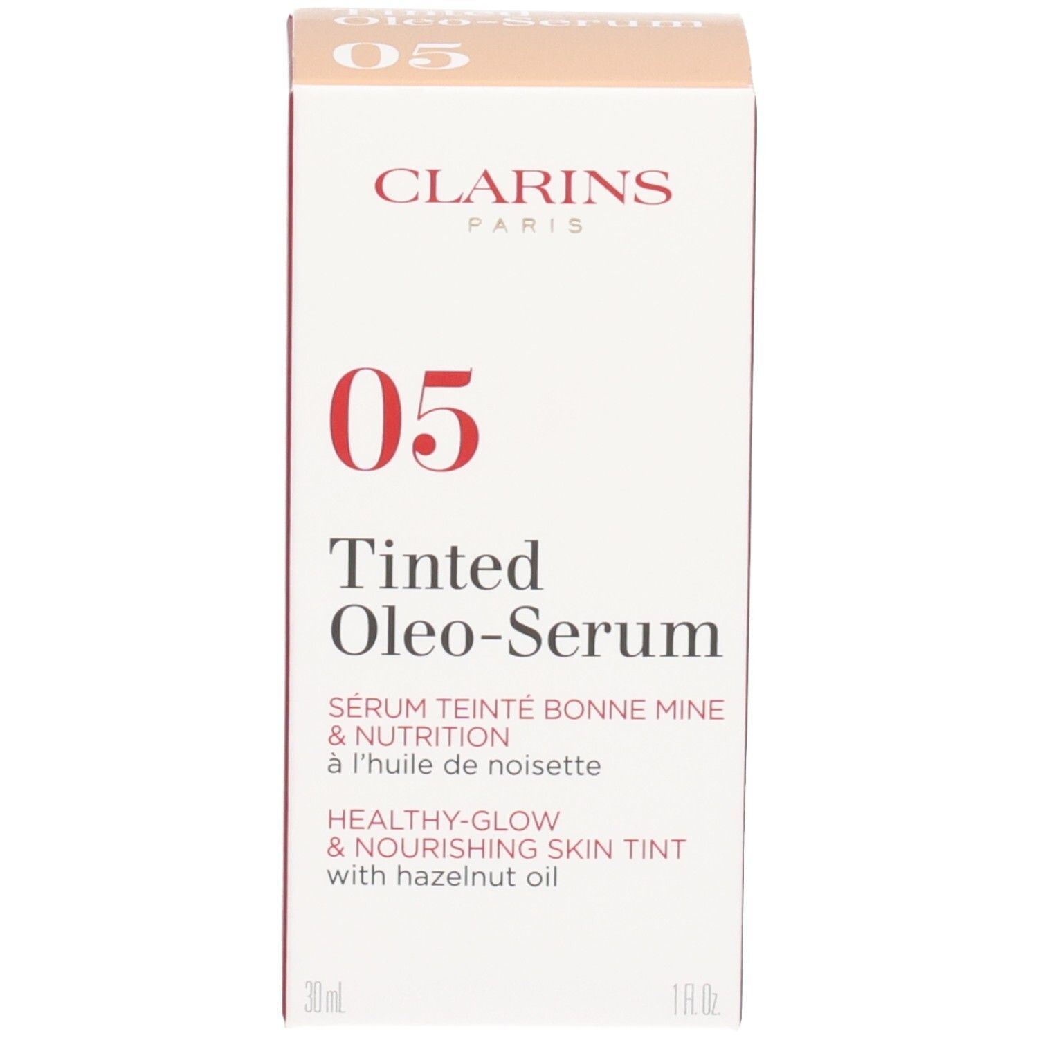 Scatola Clarins Tinted Oleo-Serum, tonalità 05.
