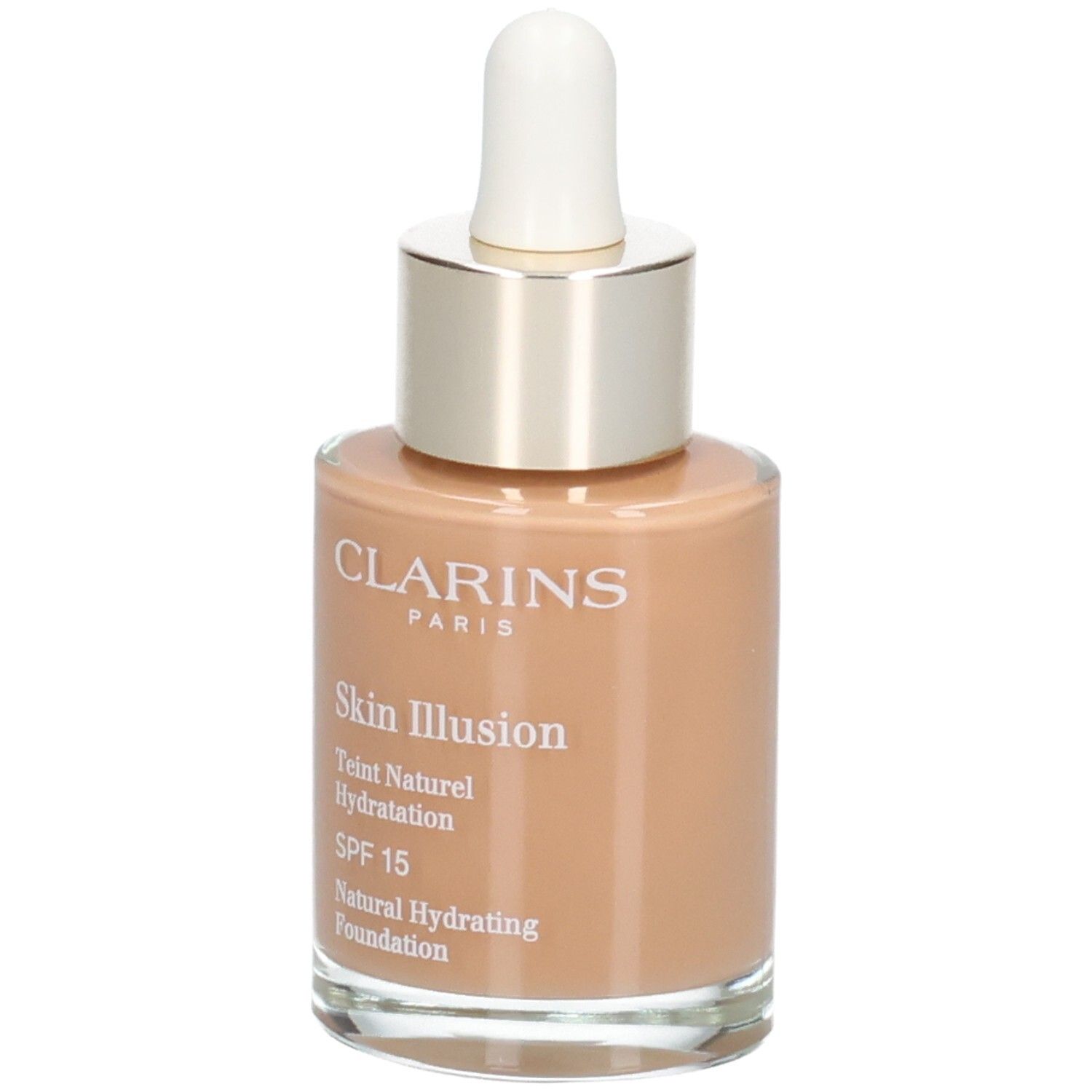Clarins Skin Illusion fondotinta, 30ml, 113 Castagna.