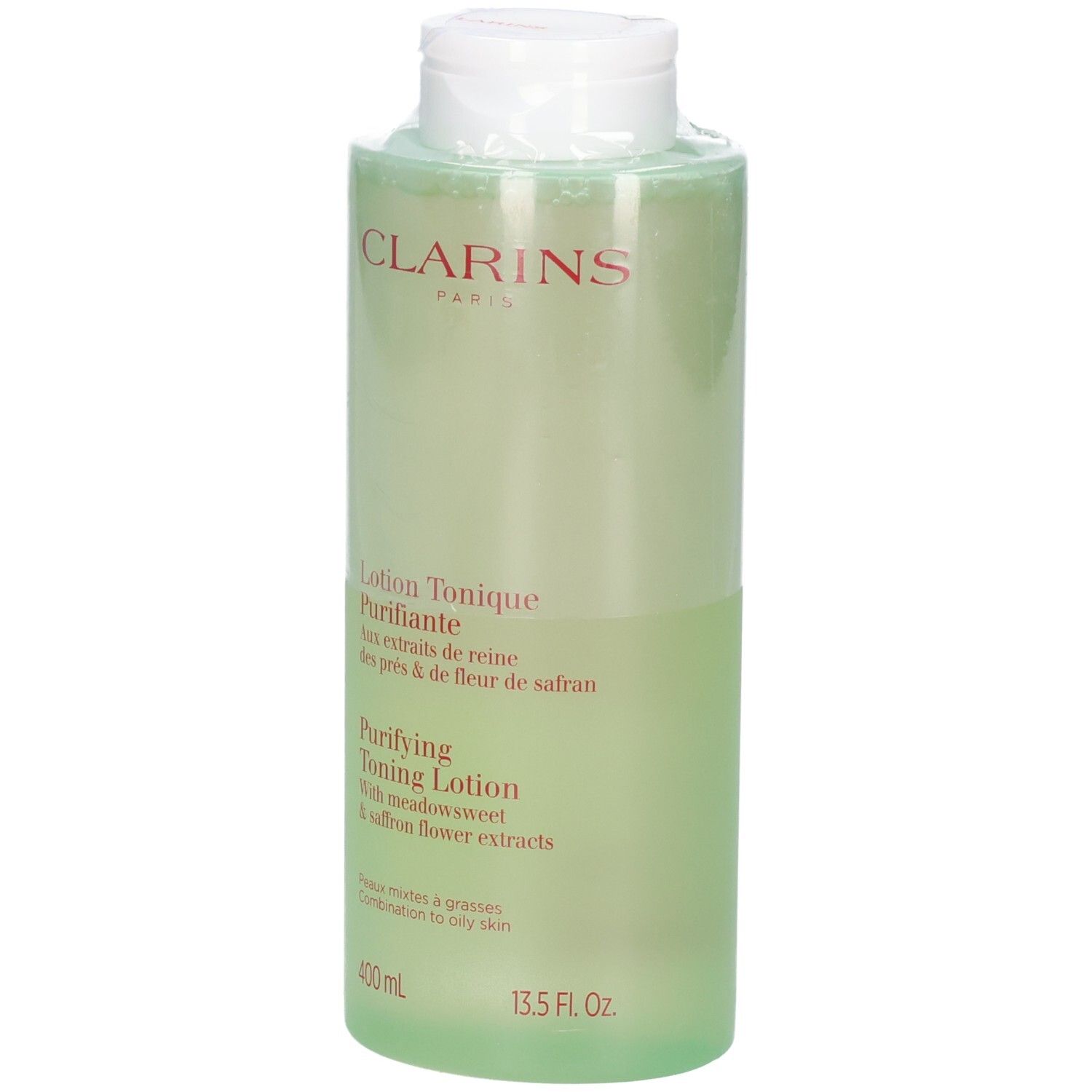 Clarins Lozione Tonica Purificante, 400 ml, flacone.