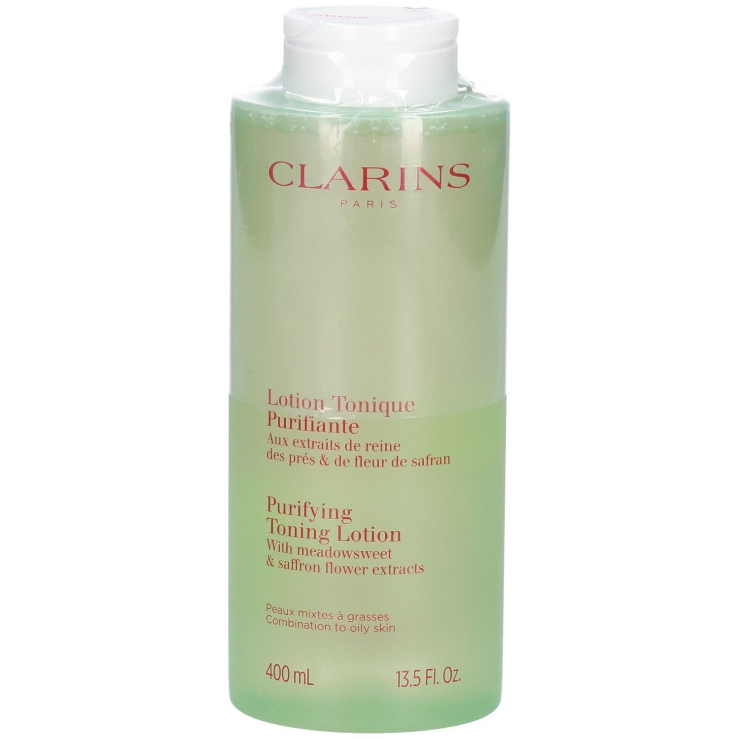 Clarins Lozione Tonica Purificante, 400 ml, flacone.