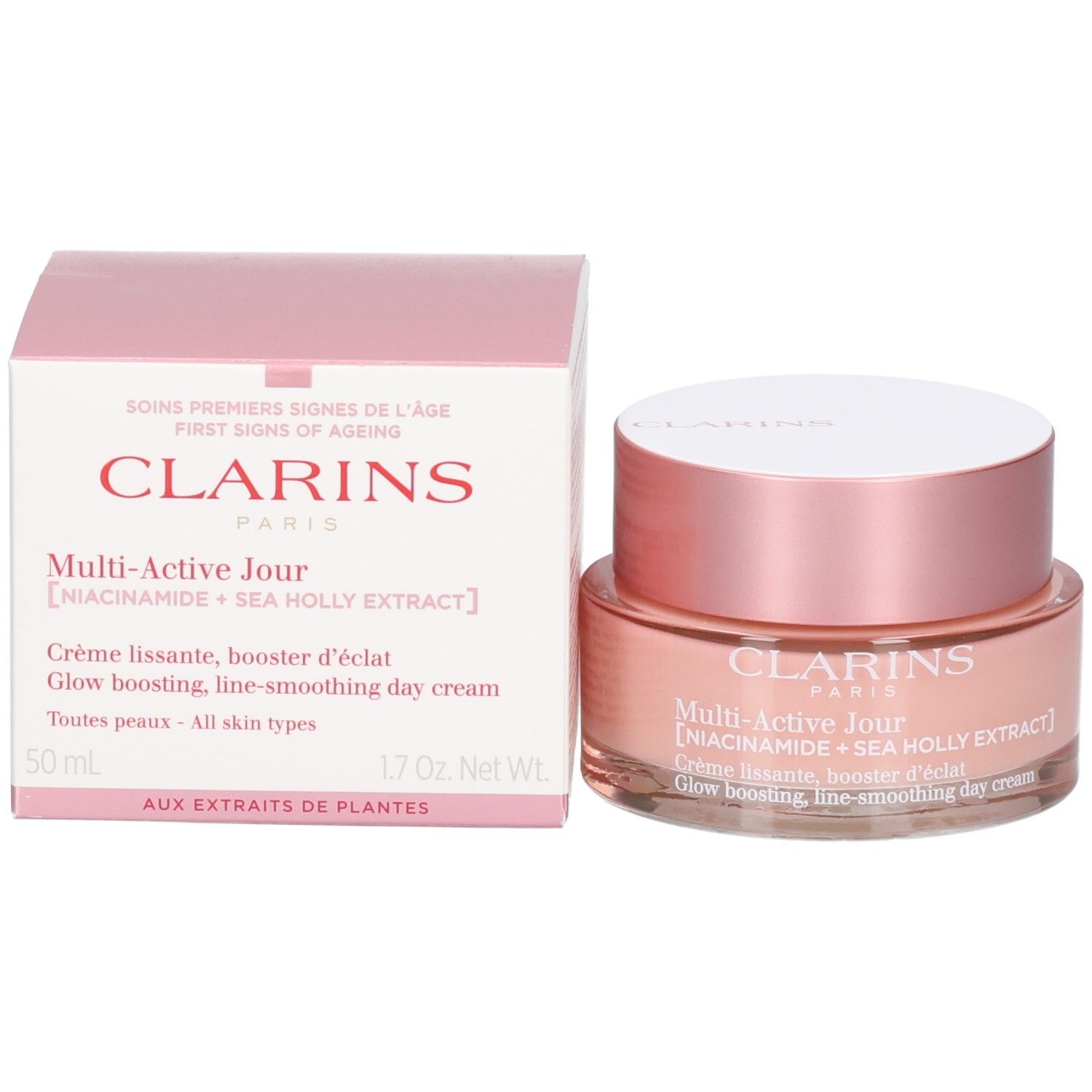 Clarins Multi-Active Crema Giorno e confezione, 50 ml, 1.7 oz Net Wt.