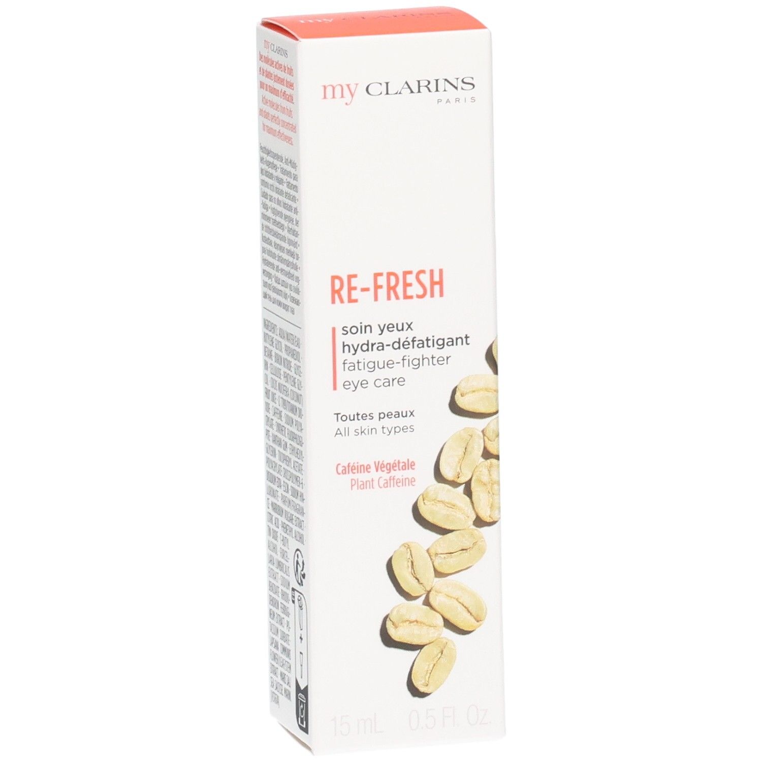 Fronte confezione My Clarins contorno occhi 'RE-FRESH'.