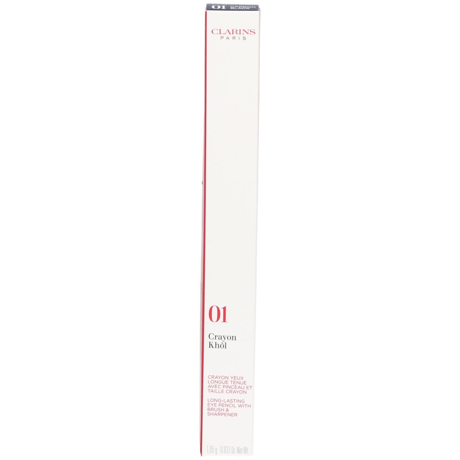Clarins Crayon Khôl 01 Carbon Black, fronte della confezione.