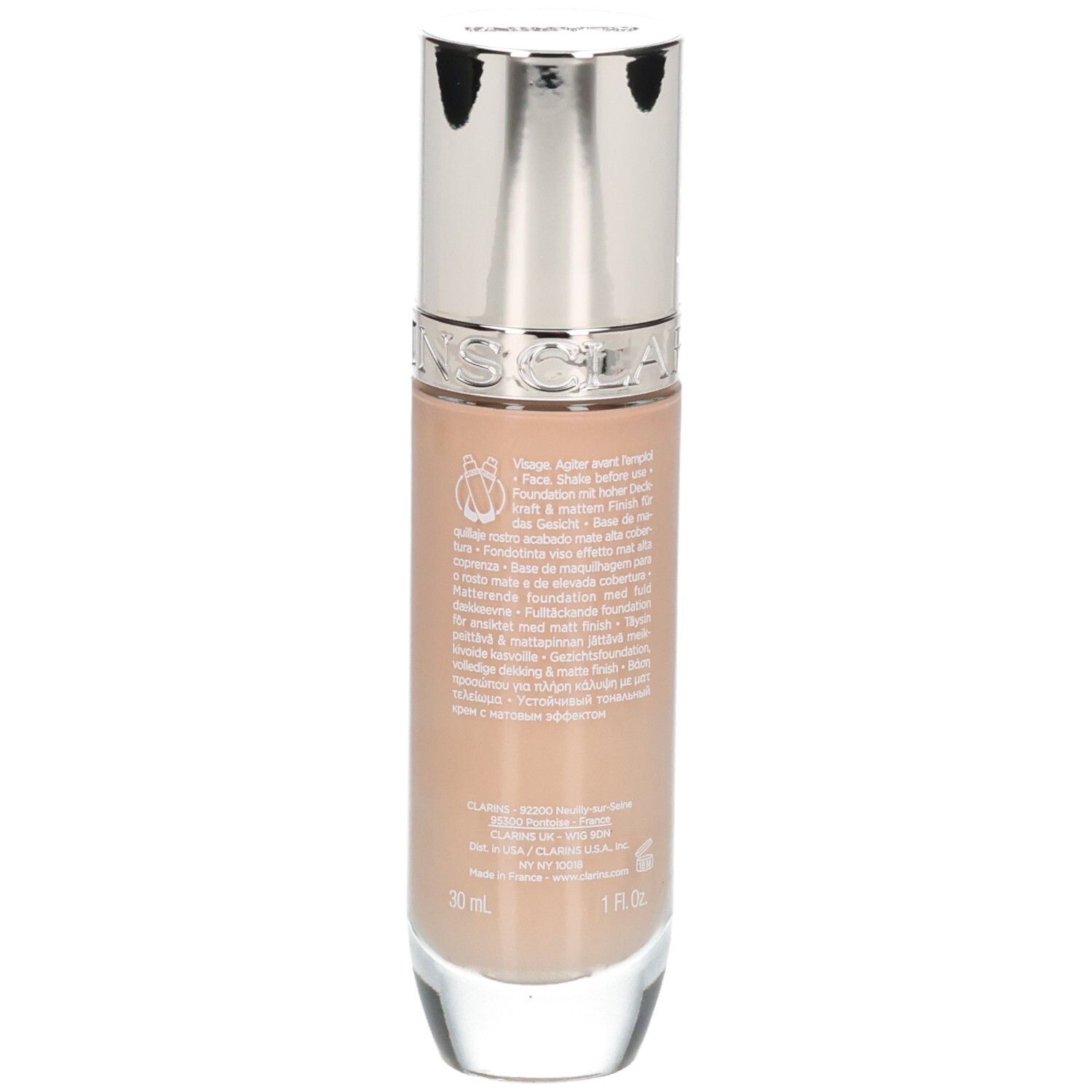 CLARINS SKIN ILLUSION FULL COVERAGE 109C - Fondotinta opaco per una pelle impeccabile