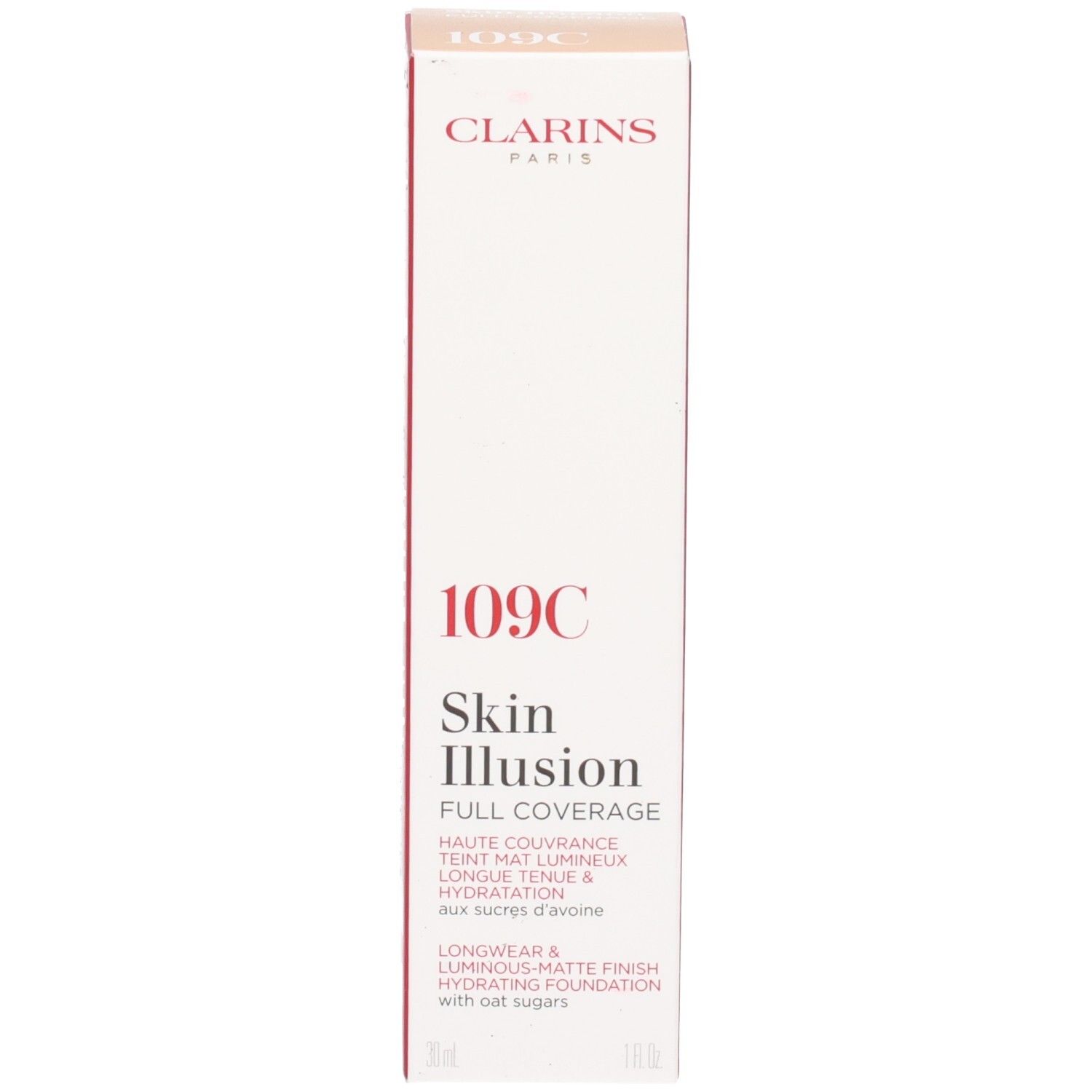 CLARINS SKIN ILLUSION FULL COVERAGE 109C - Fondotinta opaco per una pelle impeccabile