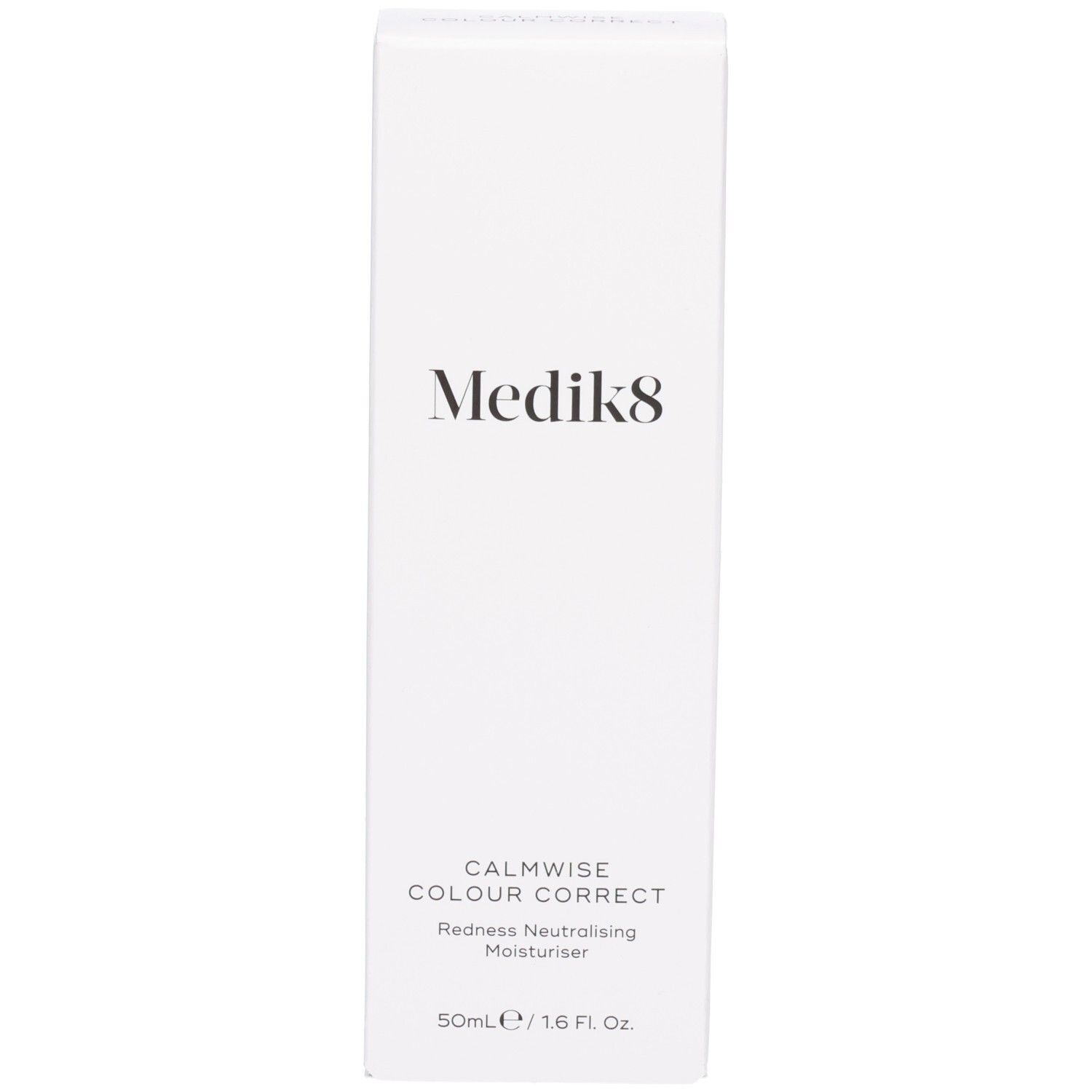 Confezione bianca per Medik8 'Calmwise Colour Correct'. 50ml.