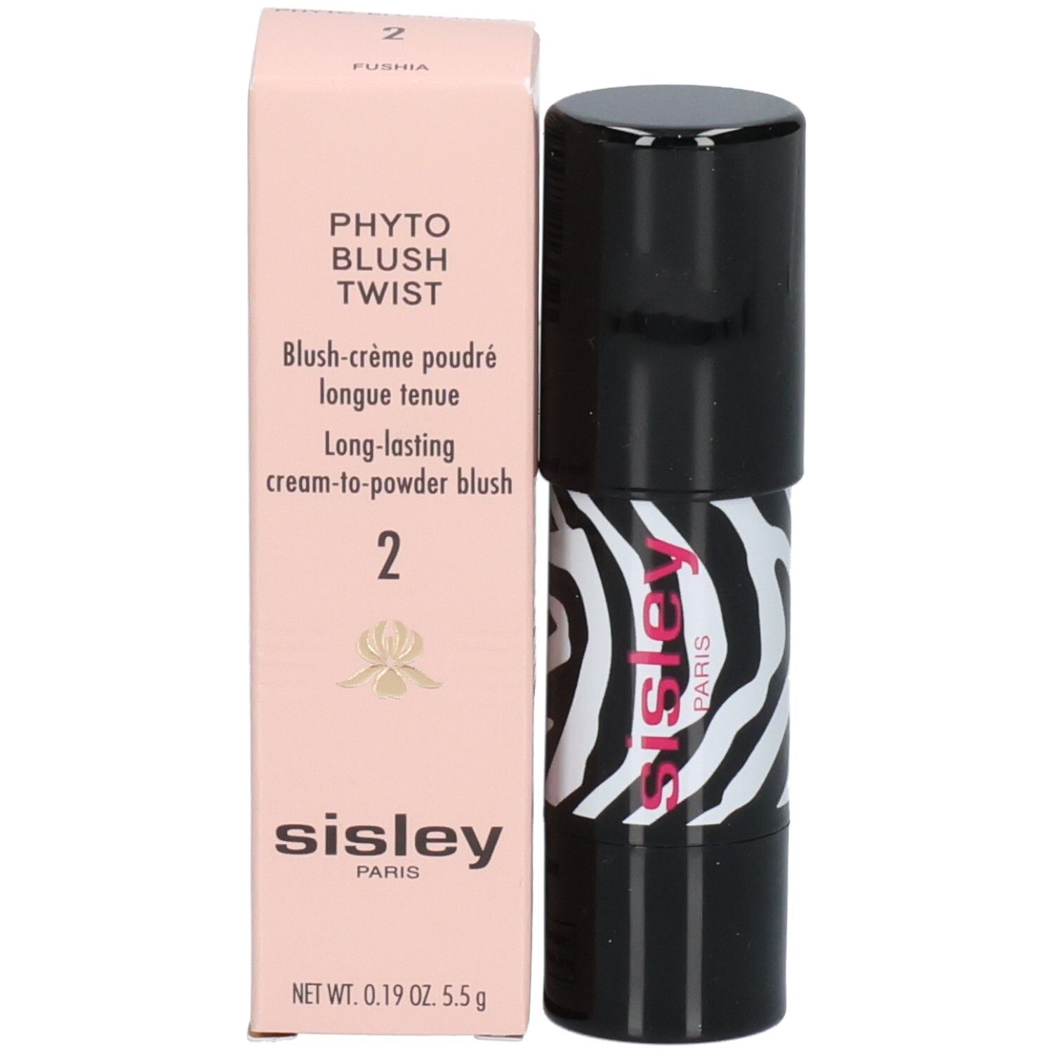 SISLEY PHYTO BLUSH TWIST 02 Fard Crème Fuchsia con confezione. Contiene 5.5g.