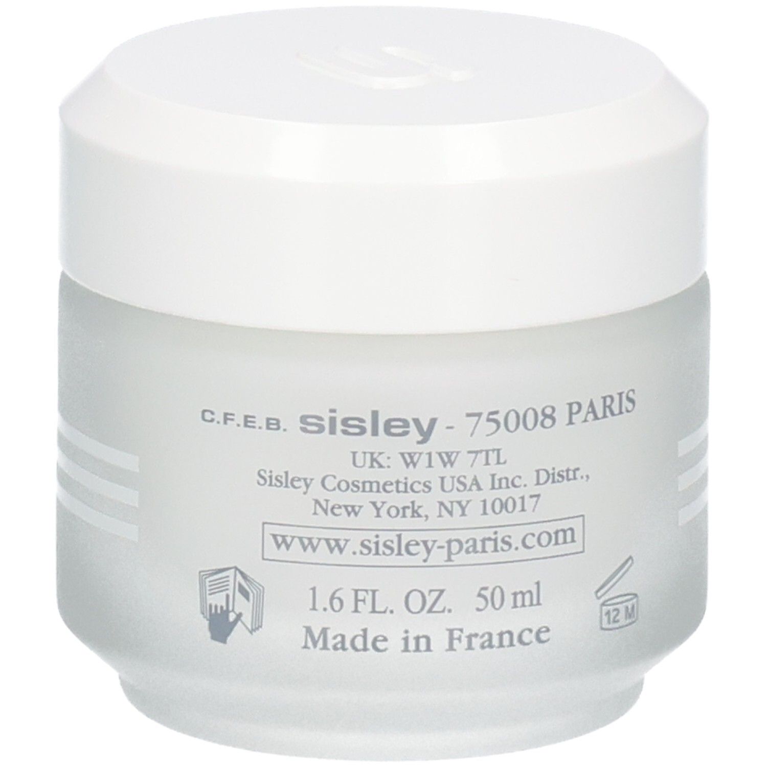 Sisley Creme Hydratante au Concombre, contenitore e scatola con indicazione 50 ml.