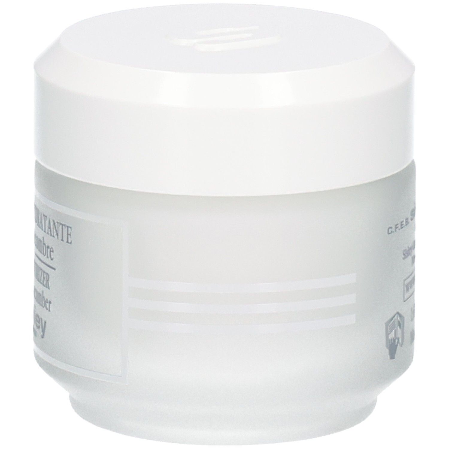 Sisley Creme Hydratante au Concombre, lato del contenitore con indicazione 50 ml.