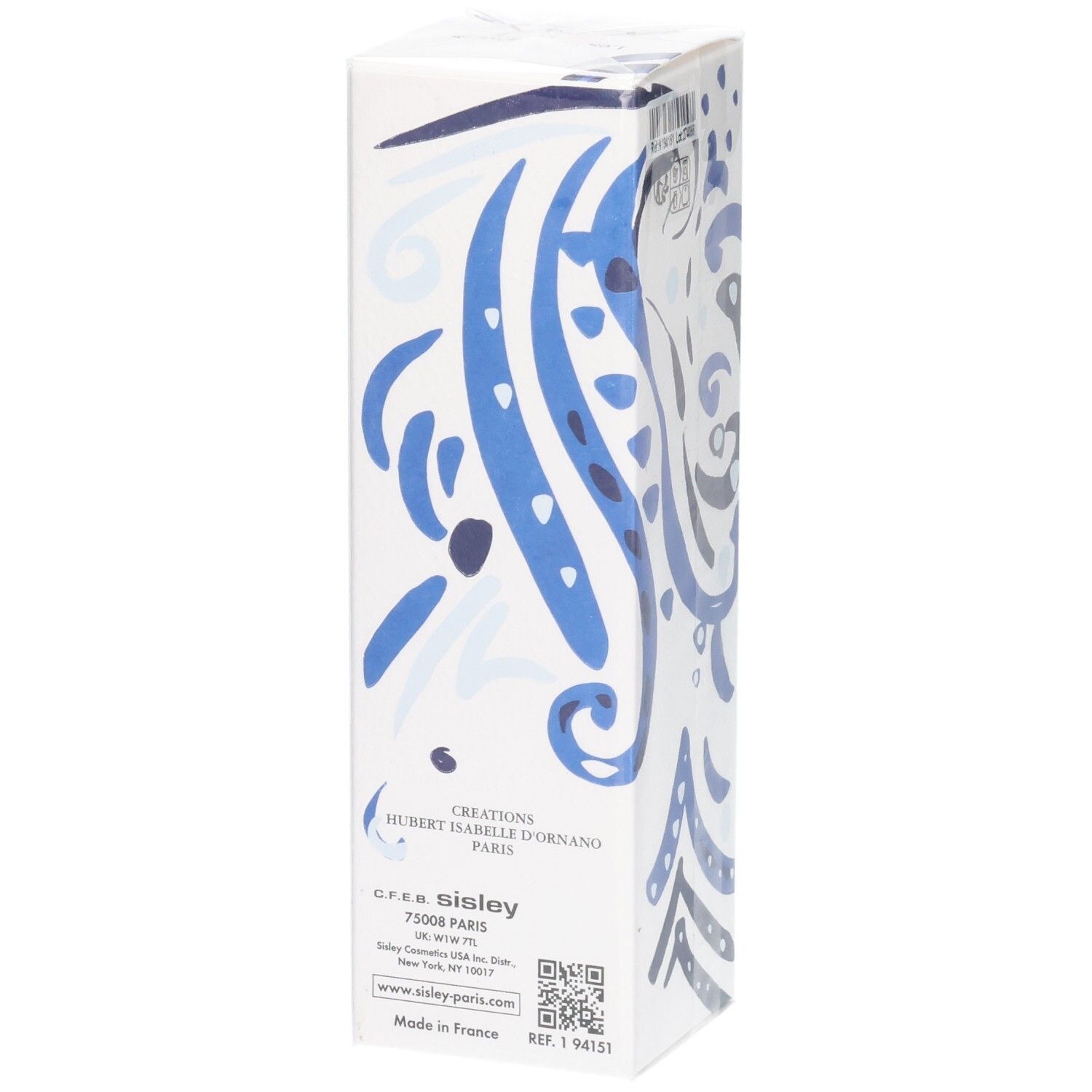 Sisley L'Eau Rêvée d'Ikar Eau de Toilette scatola in cartone, retro con dettagli.