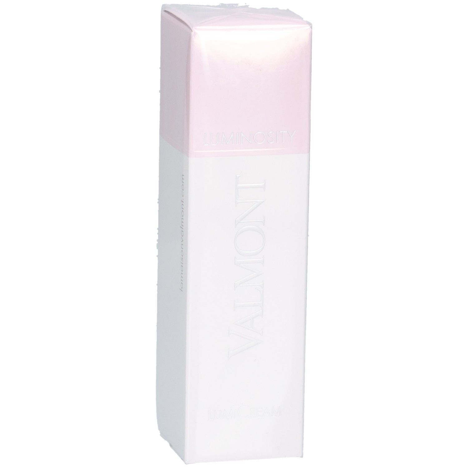 Confezione Valmont LumiCream, fronte con logo.
