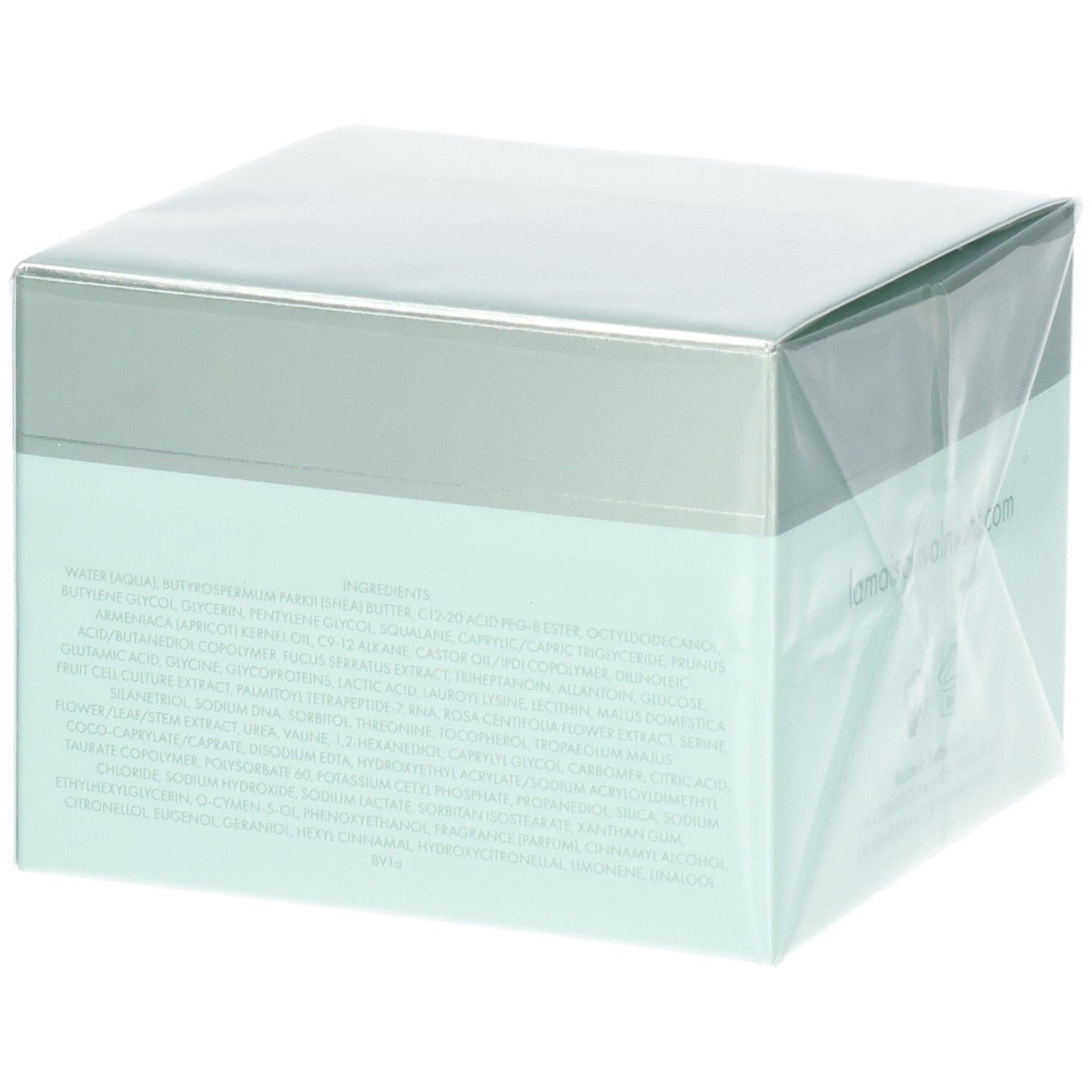Confezione Valmont Vital Regenera I Rich Crema, lato con elenco ingredienti.