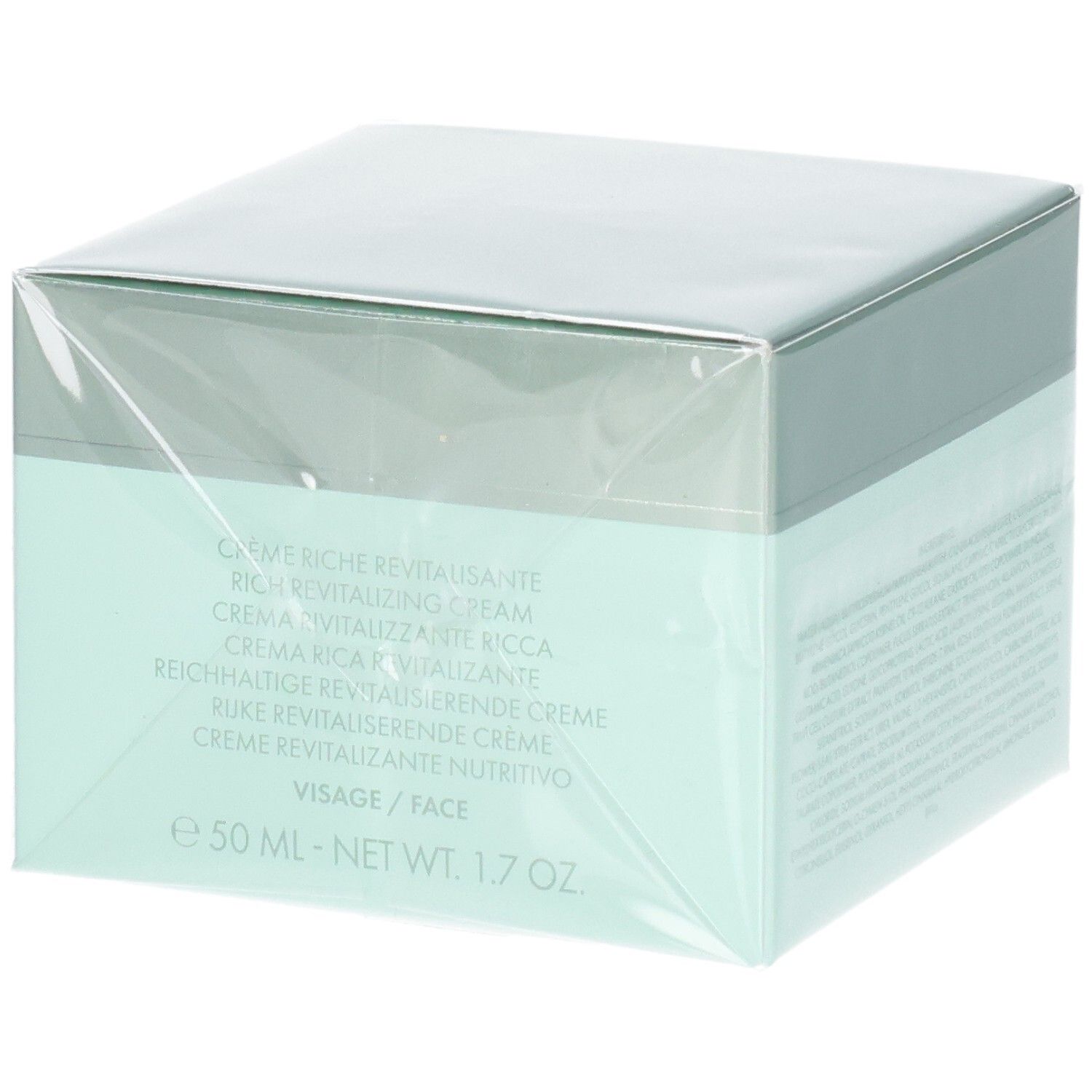 Confezione Valmont Vital Regenera I Rich Crema, lato con nome prodotto in più lingue e dimensione.