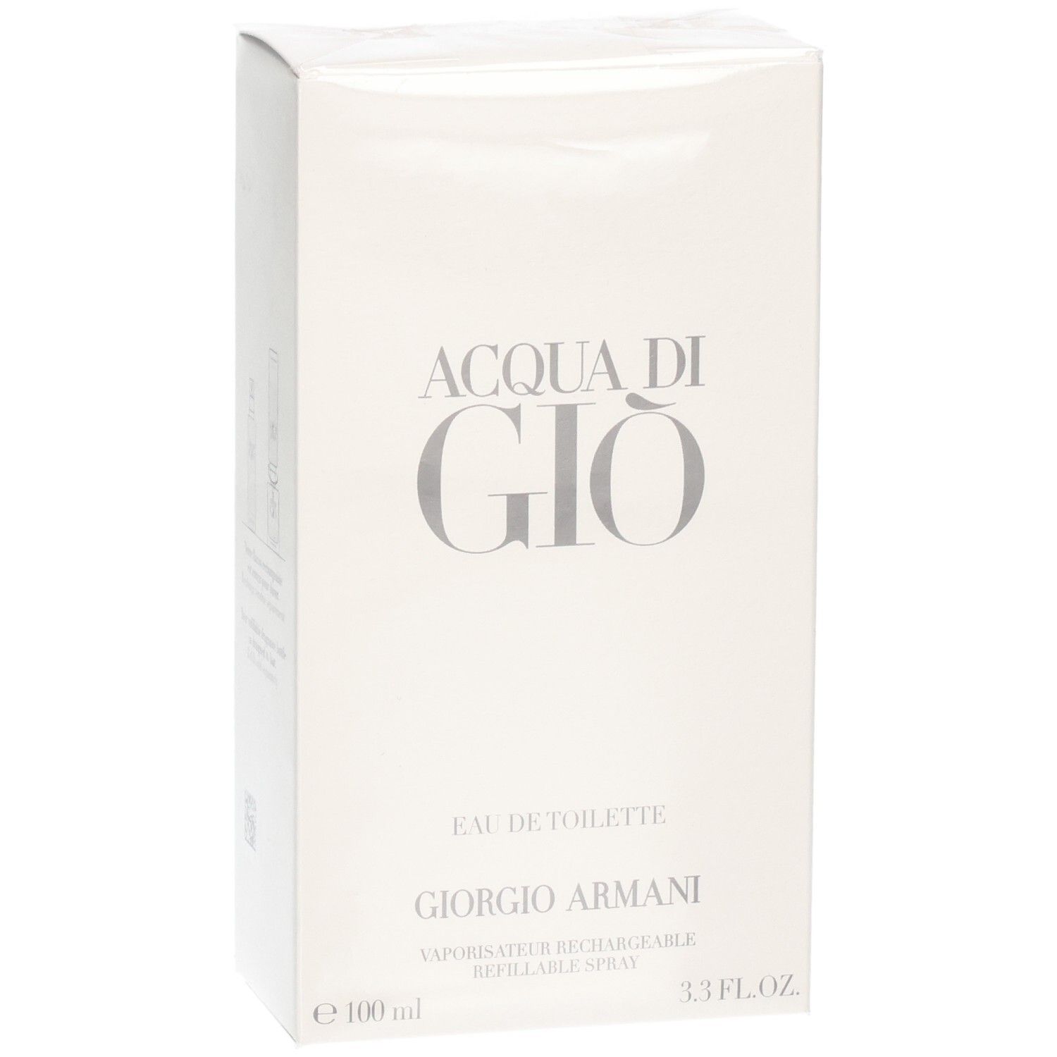 Confezione Giorgio Armani Acqua di Gio Eau de Toilette, 100 ml, spray ricaricabile.
