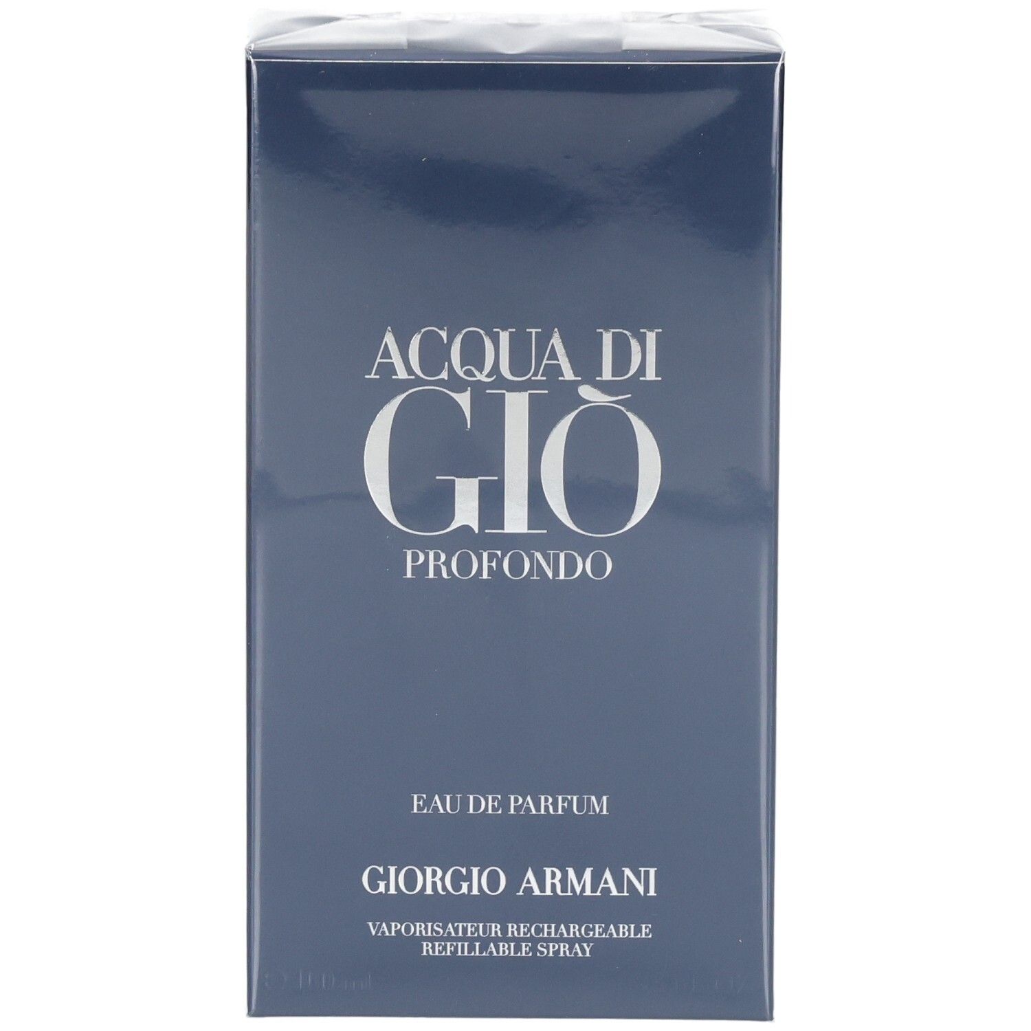 Fronte della confezione Giorgio Armani Acqua di Gio Profondo Eau de Parfum.