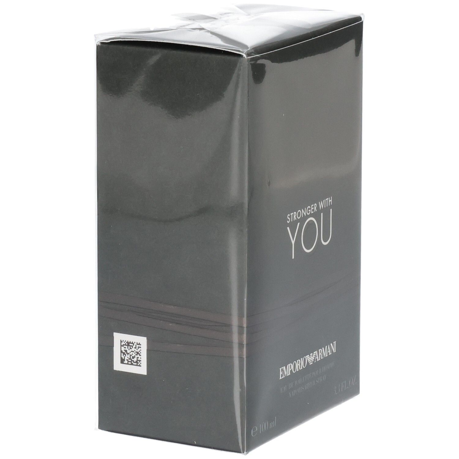 Confezione dell'Eau de Toilette "Stronger With You" di Emporio Armani.