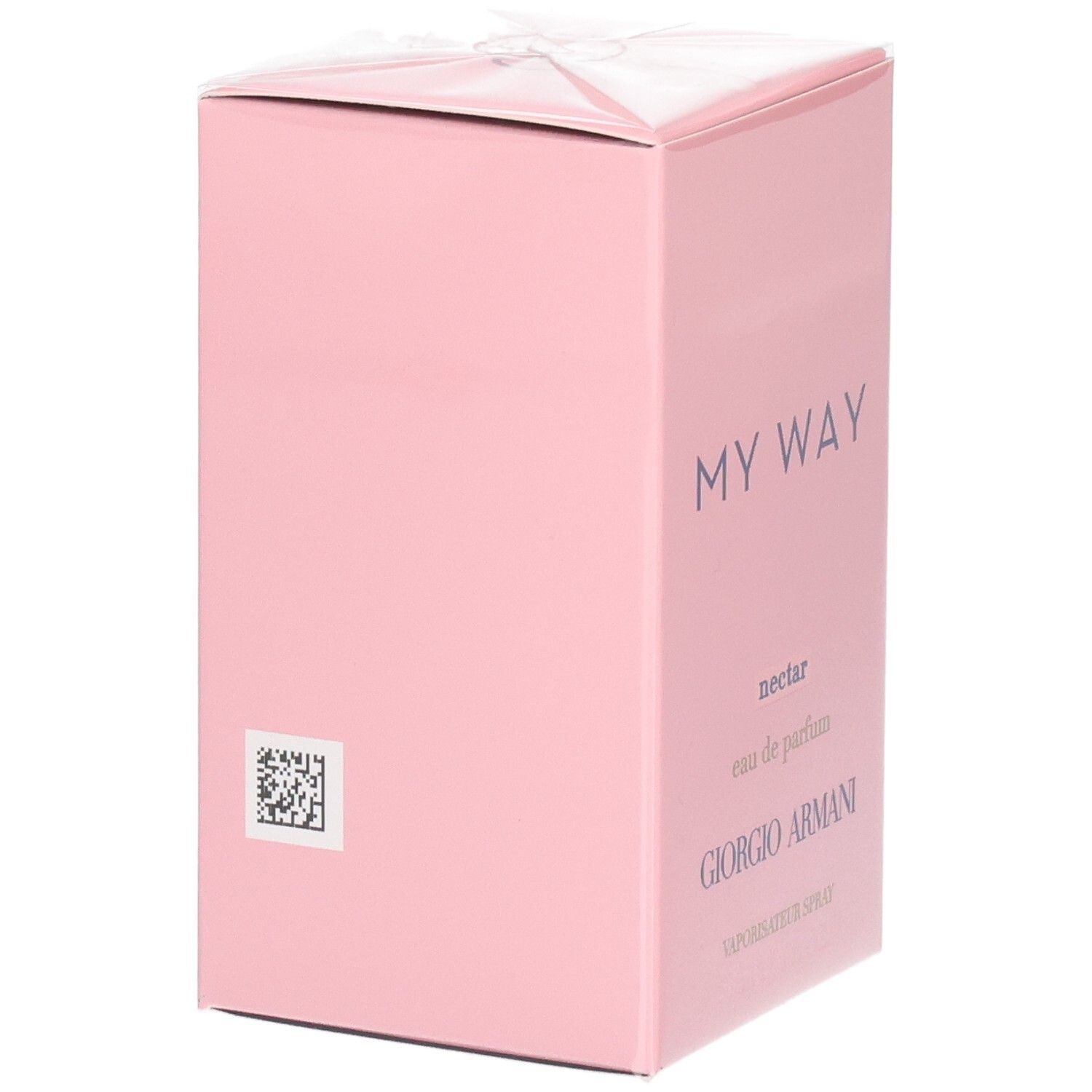 Confezione Giorgio Armani My Way Nectar Eau de Parfum con QR code.