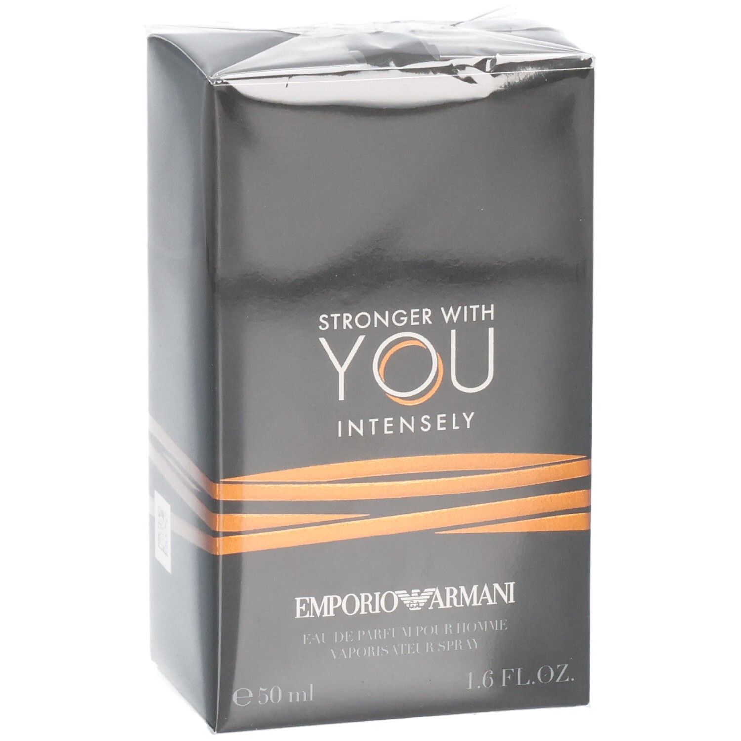 Confezione dell'Eau de Parfum Armani Stronger With You Intensely 50ml.