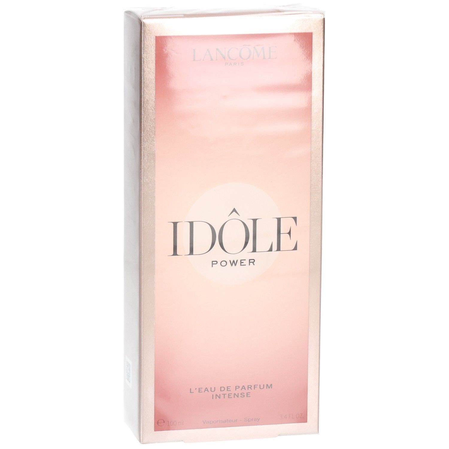 Confezione Lancôme Idôle Power Eau de Parfum Intense, fronte con sfumatura.