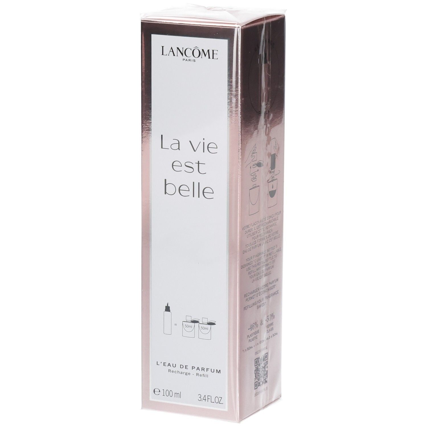 Lancôme La Vie Est Belle Eau de Parfum Ricarica, fronte con informazioni sul prodotto.