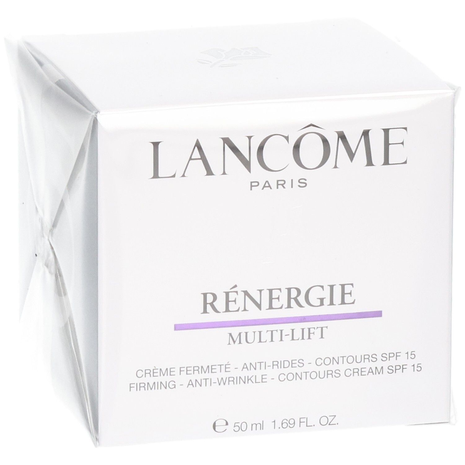 Lancôme Rénergie Multi-Lift Crema Rassodante Anti-Rughe SPF 15, confezione, vista frontale.