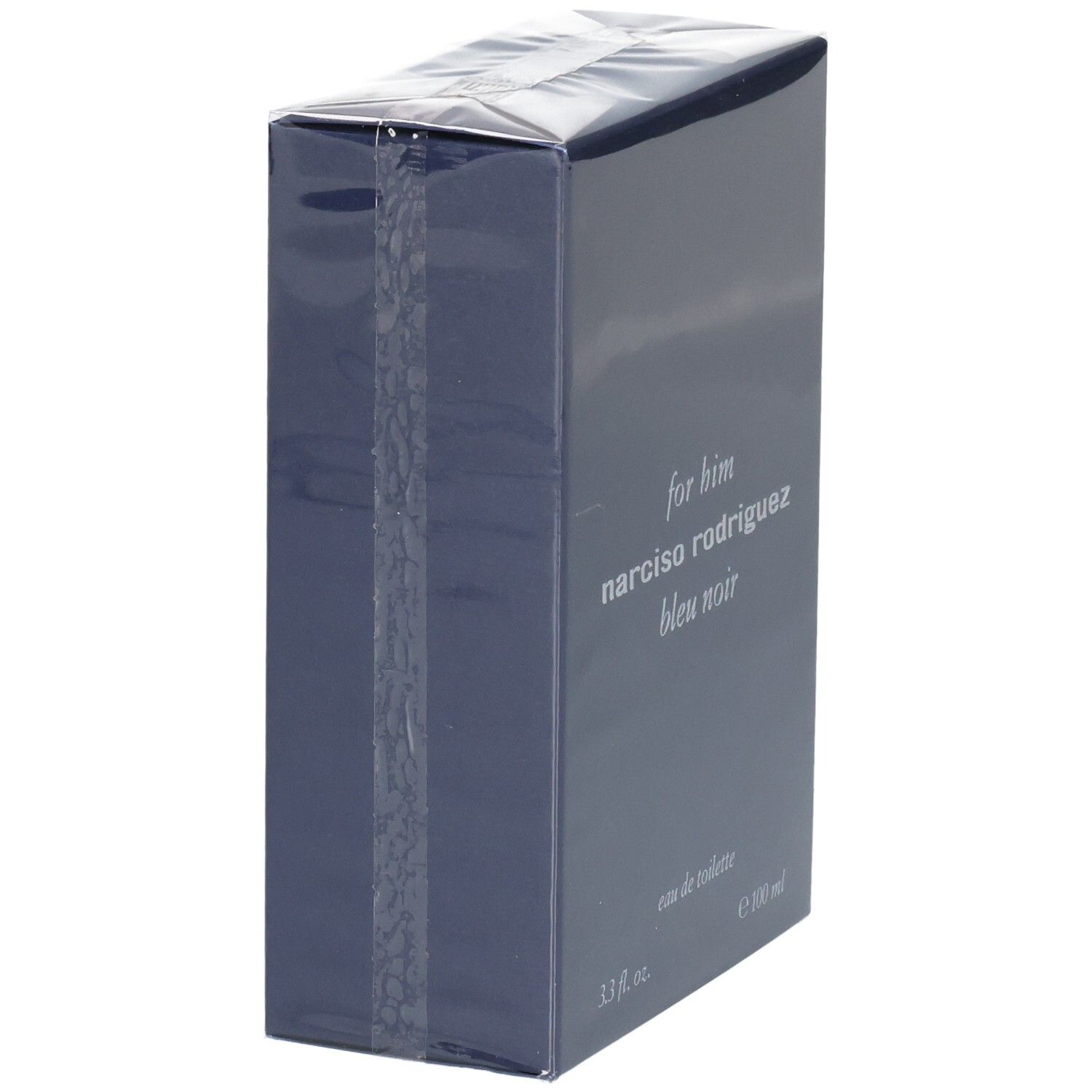 Confezione Narciso Rodriguez For Him Bleu Noir Eau de Toilette, lato.