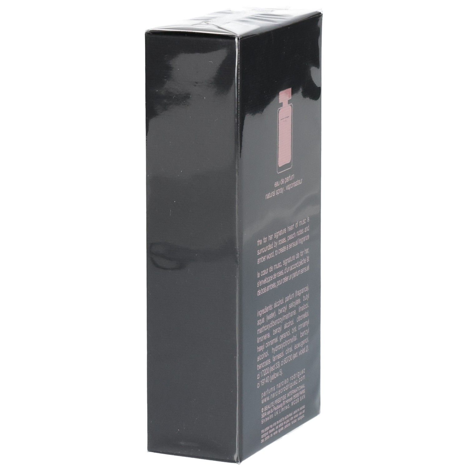 Narciso Rodriguez For Her Eau de Parfum 100ml, vista obliqua.