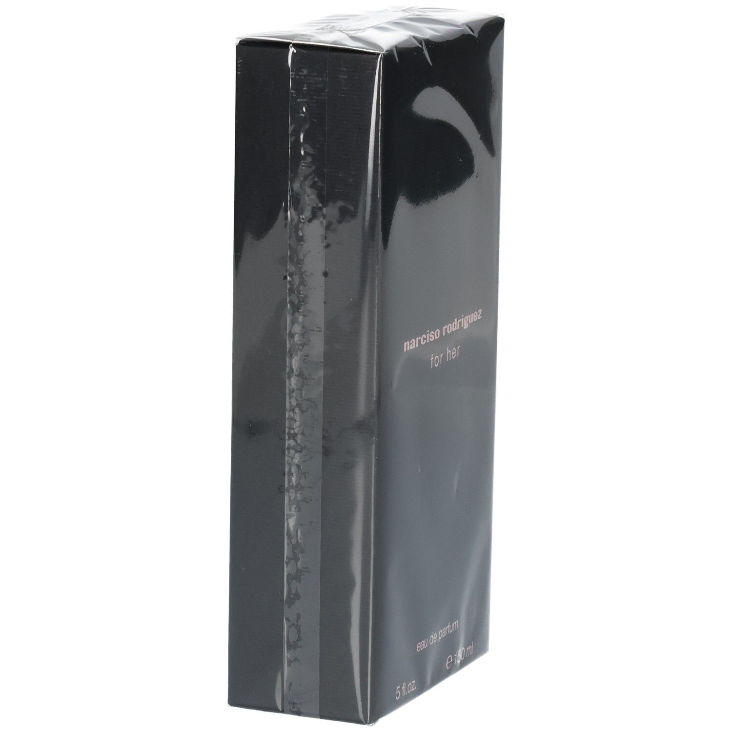 Confezione regalo Narciso Rodriguez For Her Eau de Parfum, 150 ml, vista laterale.