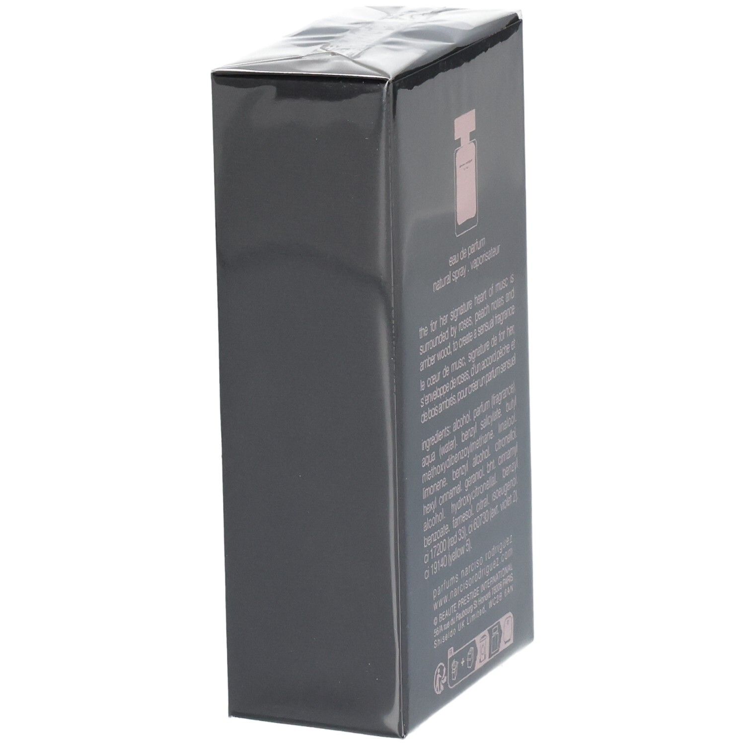 Narciso Rodriguez For Her Eau de Parfum 50 ml, vista obliqua.