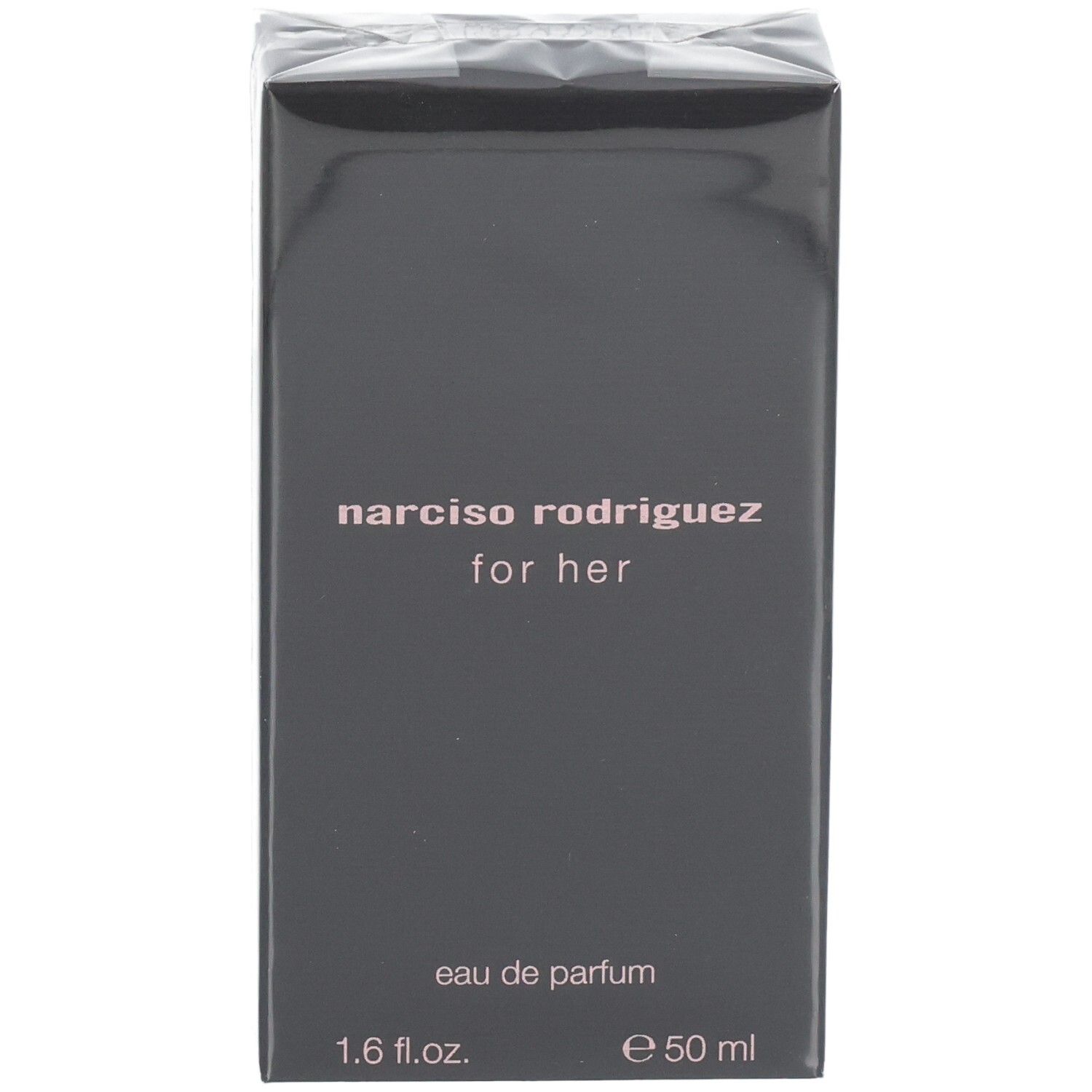 Fronte della confezione Narciso Rodriguez For Her Eau de Parfum 50 ml.