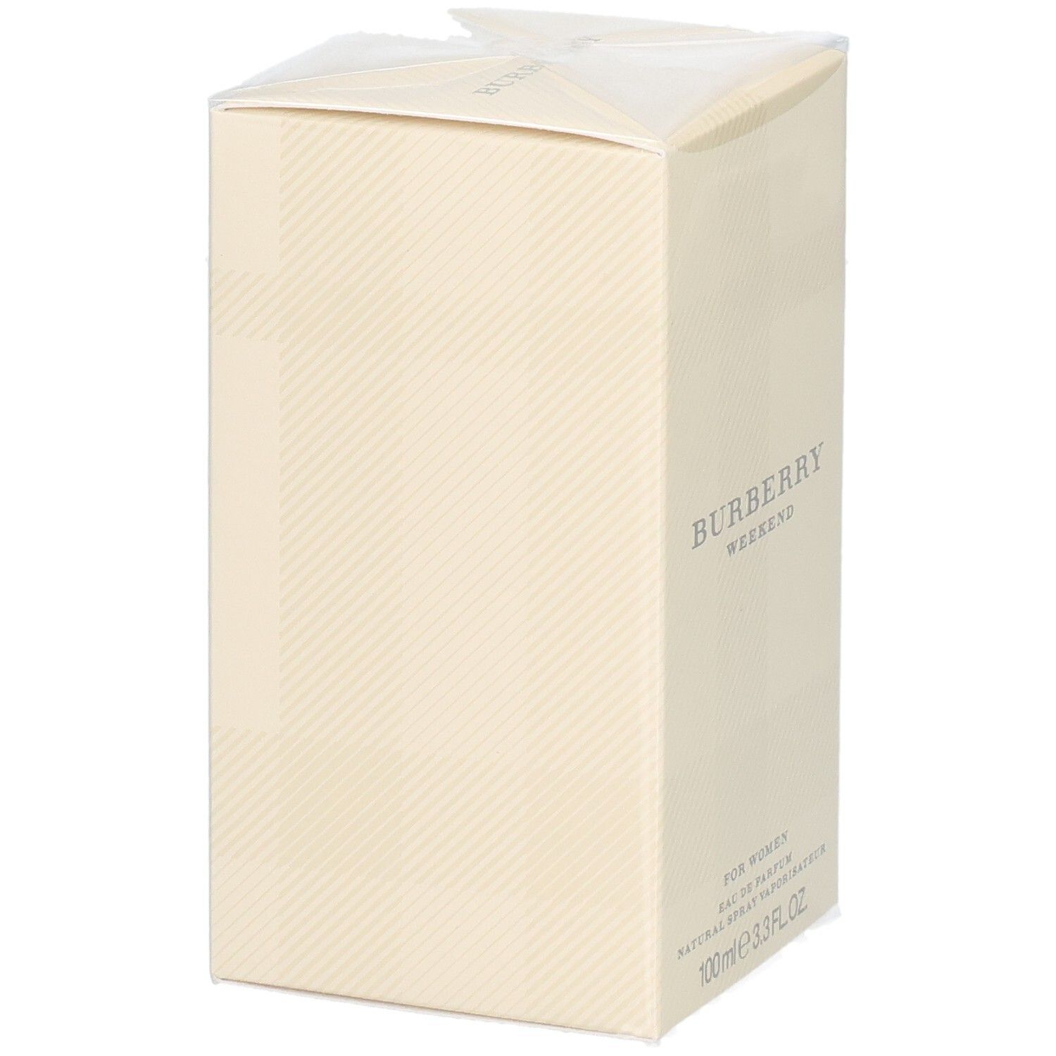 Confezione del profumo Burberry Weekend da donna.