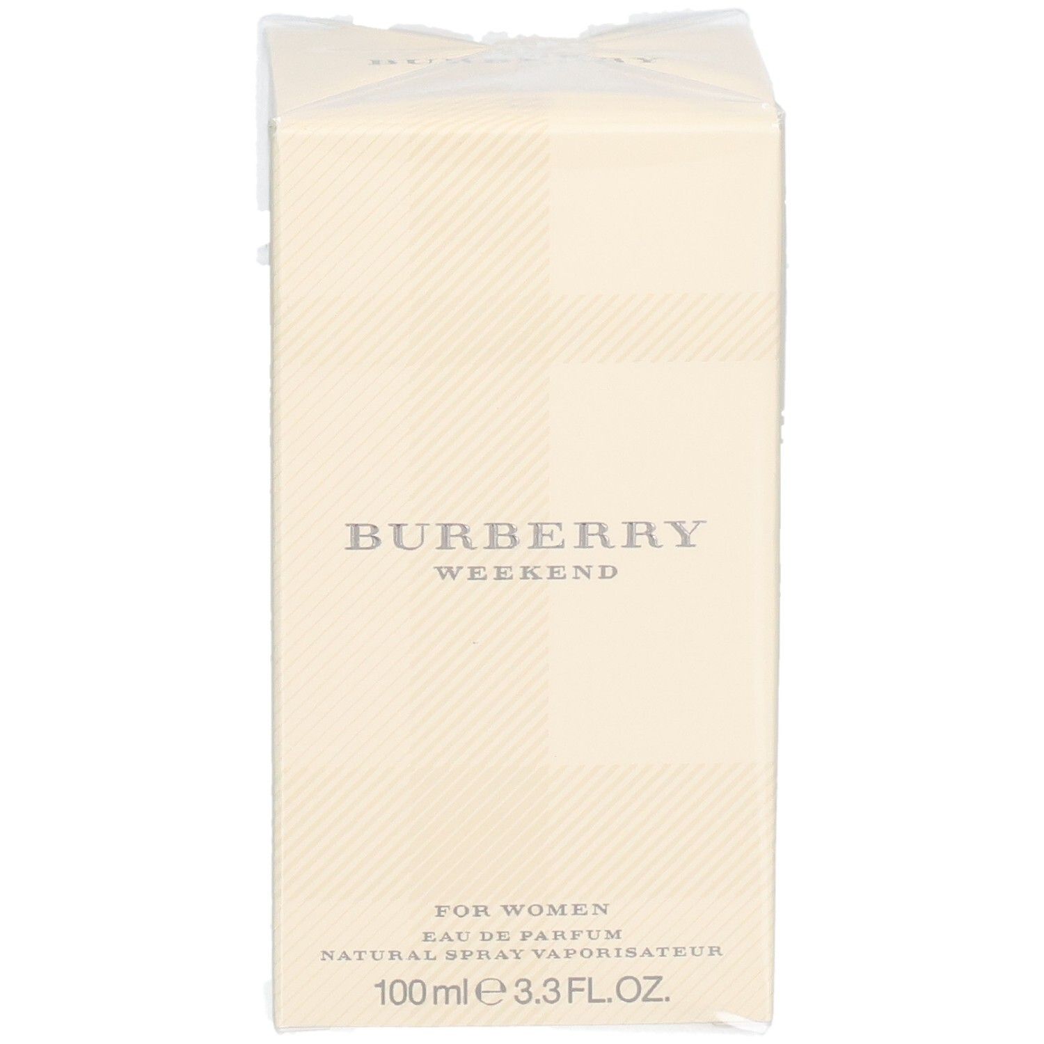 Confezione del profumo Burberry Weekend da donna.