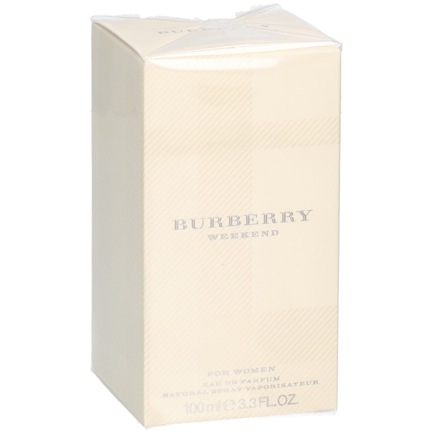 Confezione del profumo Burberry Weekend da donna.