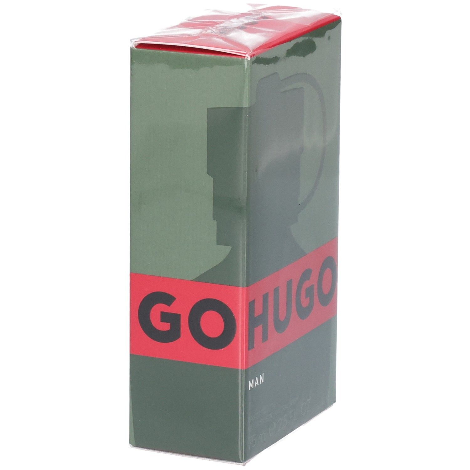 Confezione Hugo Boss Man Eau de Toilette, vista laterale.